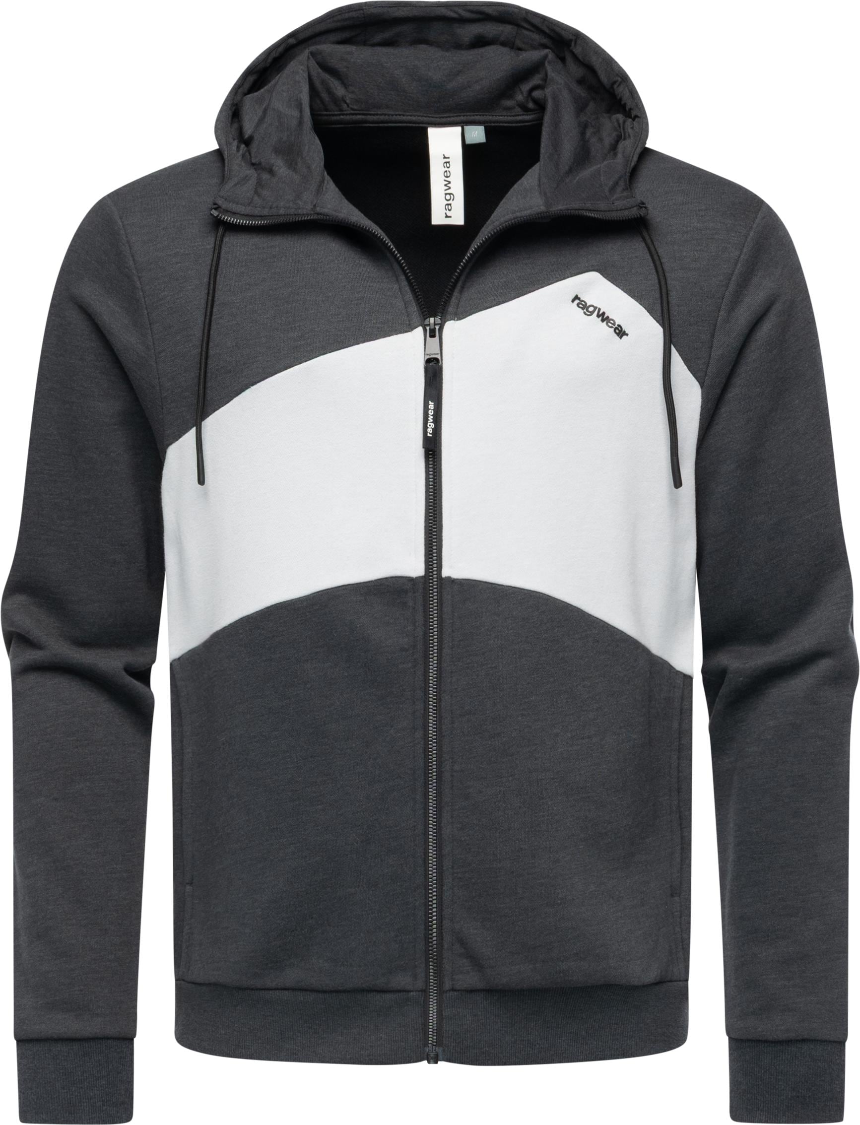 Ragwear Kapuzensweatjacke "Wilso", Herren Basic Sweatjacke im Colourblockin günstig online kaufen