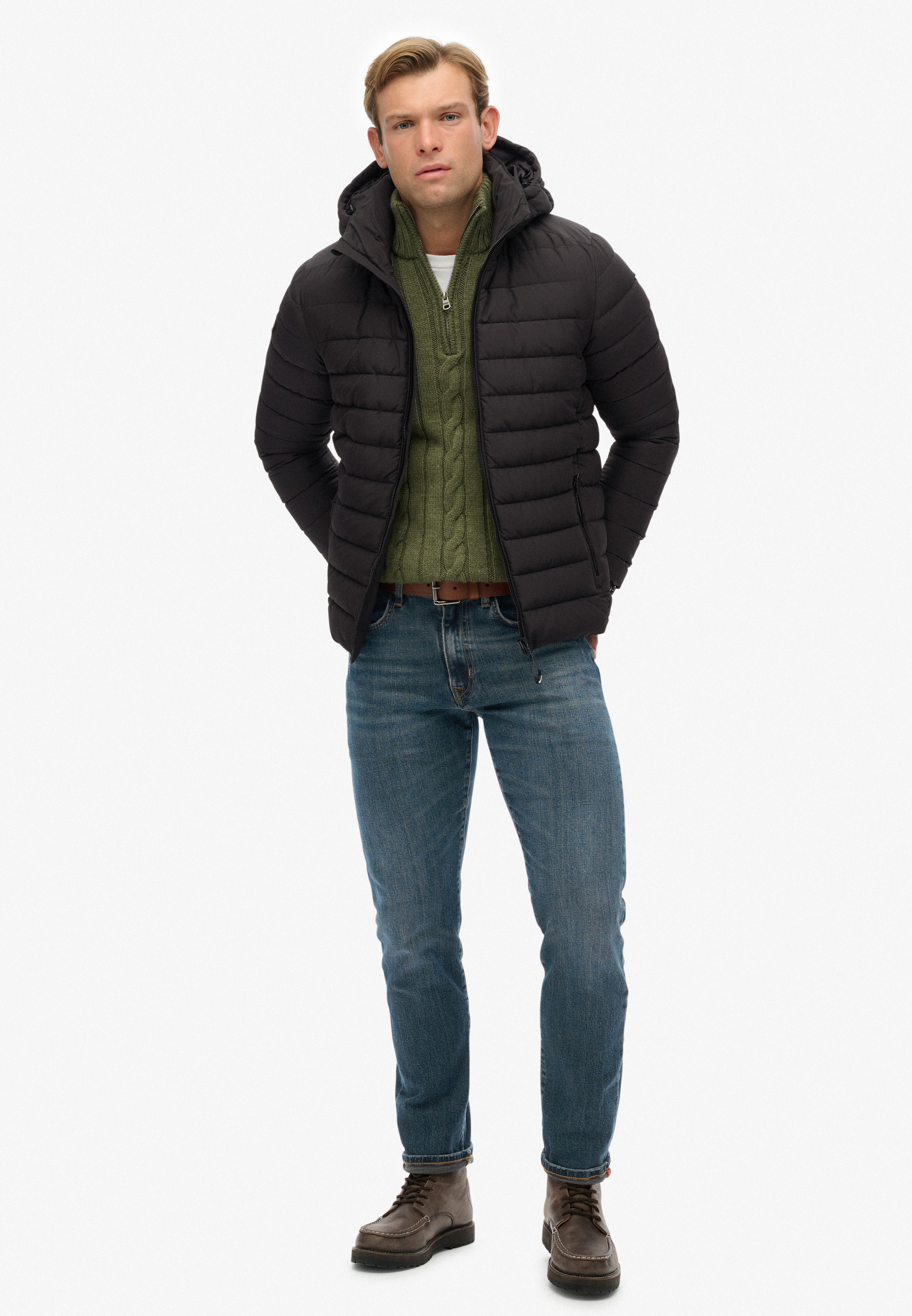Superdry Steppjacke »HOODED FUJI PADDED JACKET«, mit Kapuze