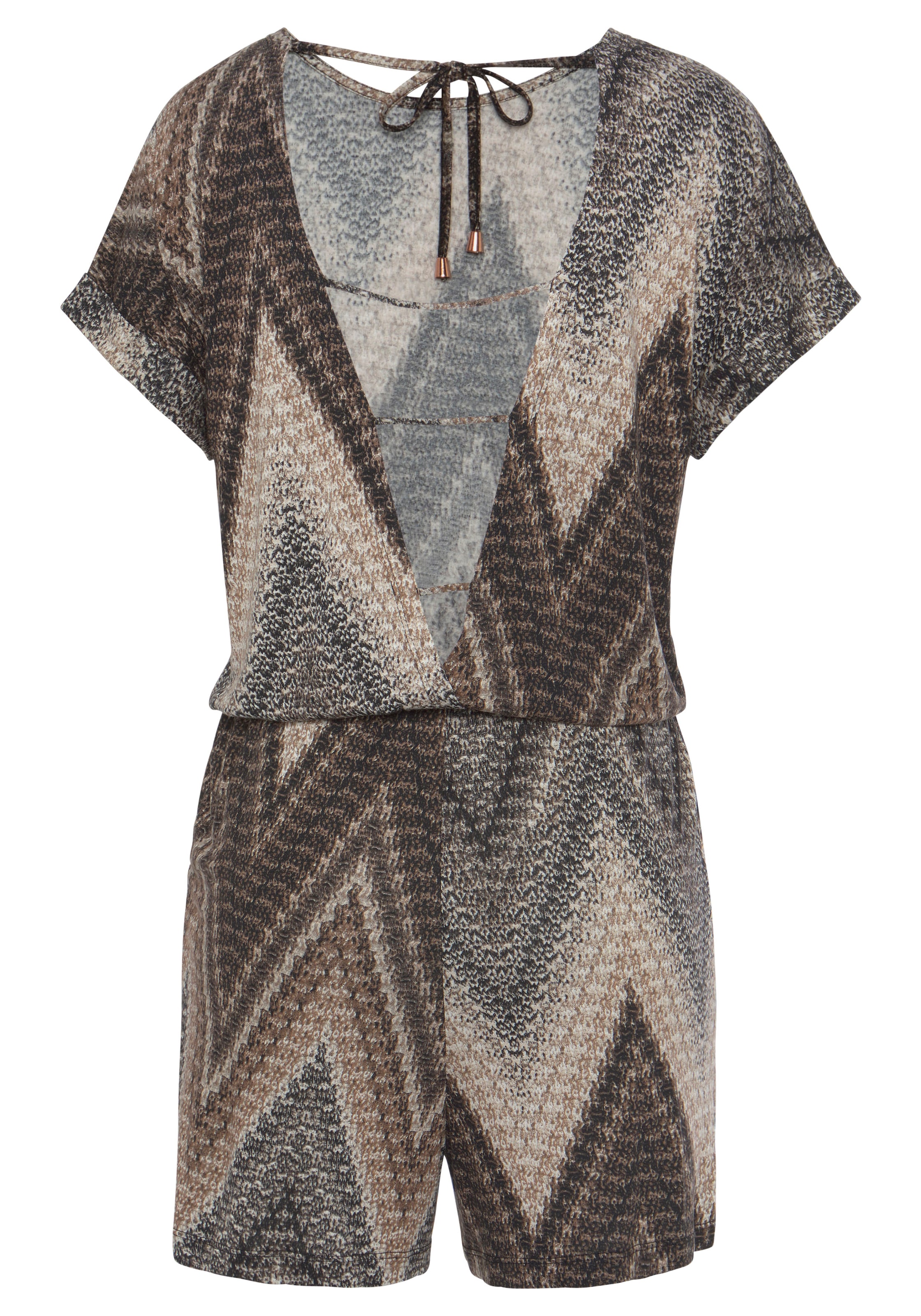 LASCANA Kurzoverall mit tiefem Rückenausschnitt