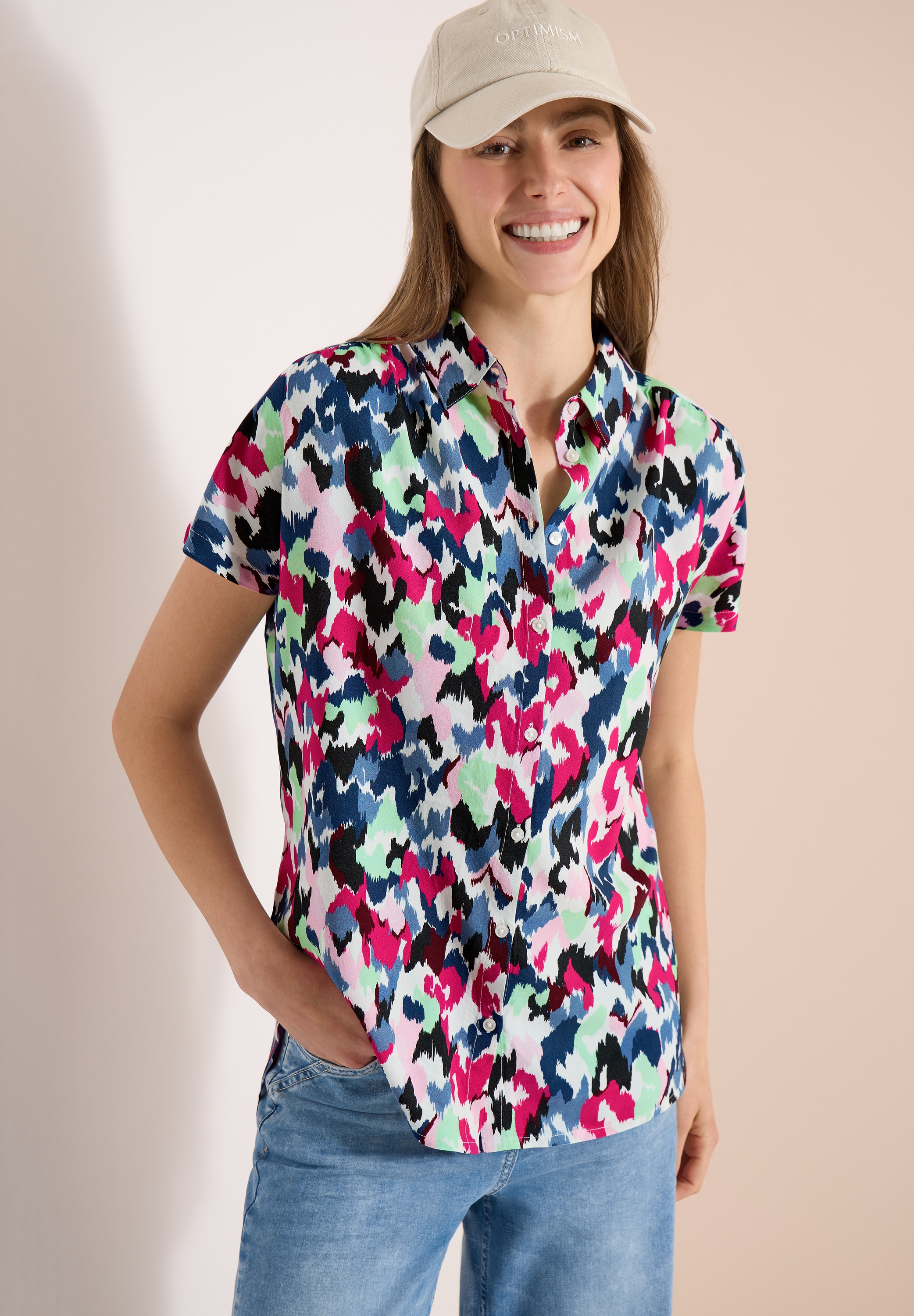 Cecil Shirtbluse mit allover Print