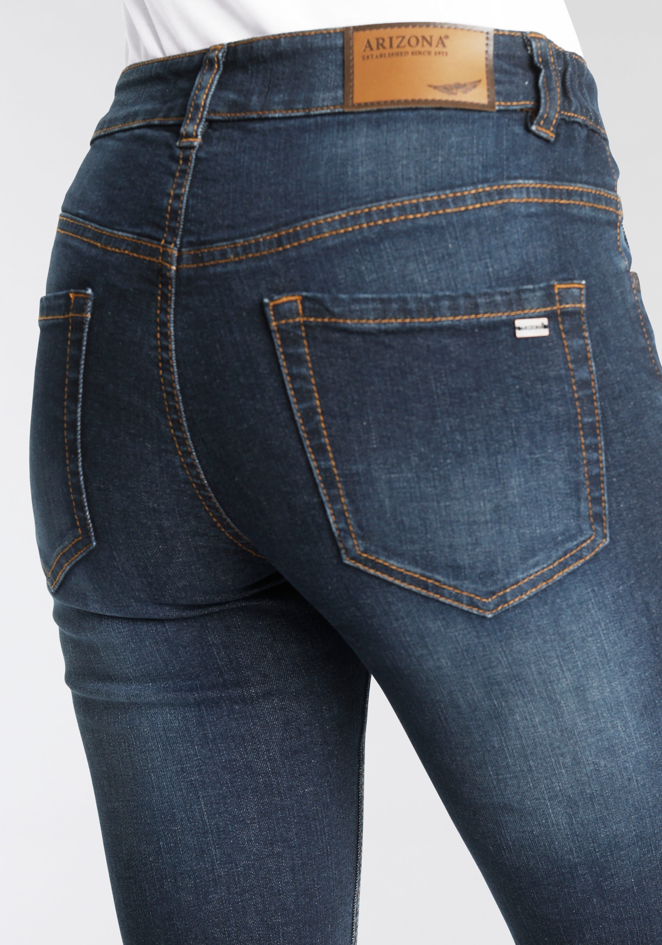 Arizona Slim-fit-Jeans »Bund mit seitlichem Gummizugeinsatz«