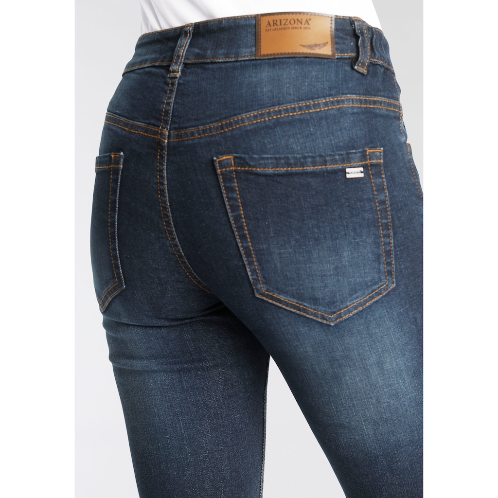 Arizona Slim-fit-Jeans »Bund mit seitlichem Gummizugeinsatz«, High Waist