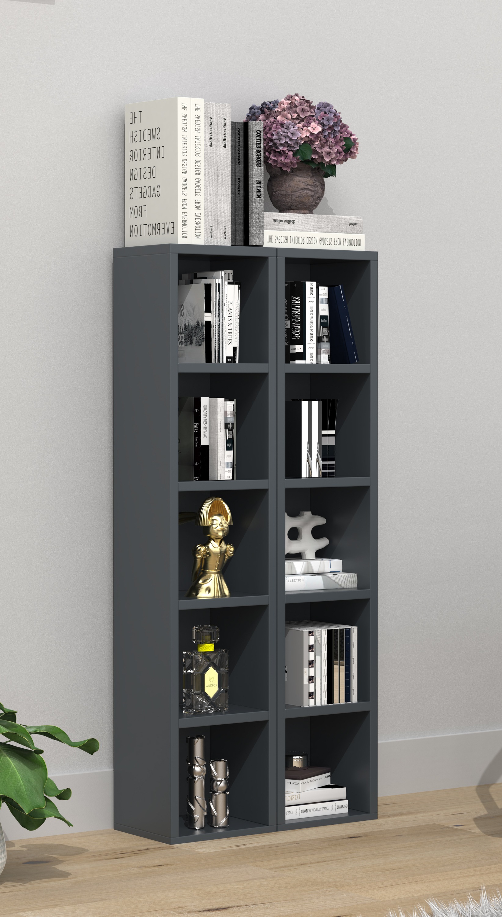 VCM Standregal »Holz CD DVD Stand Aufbewahrung Deko Regal Megosa S«