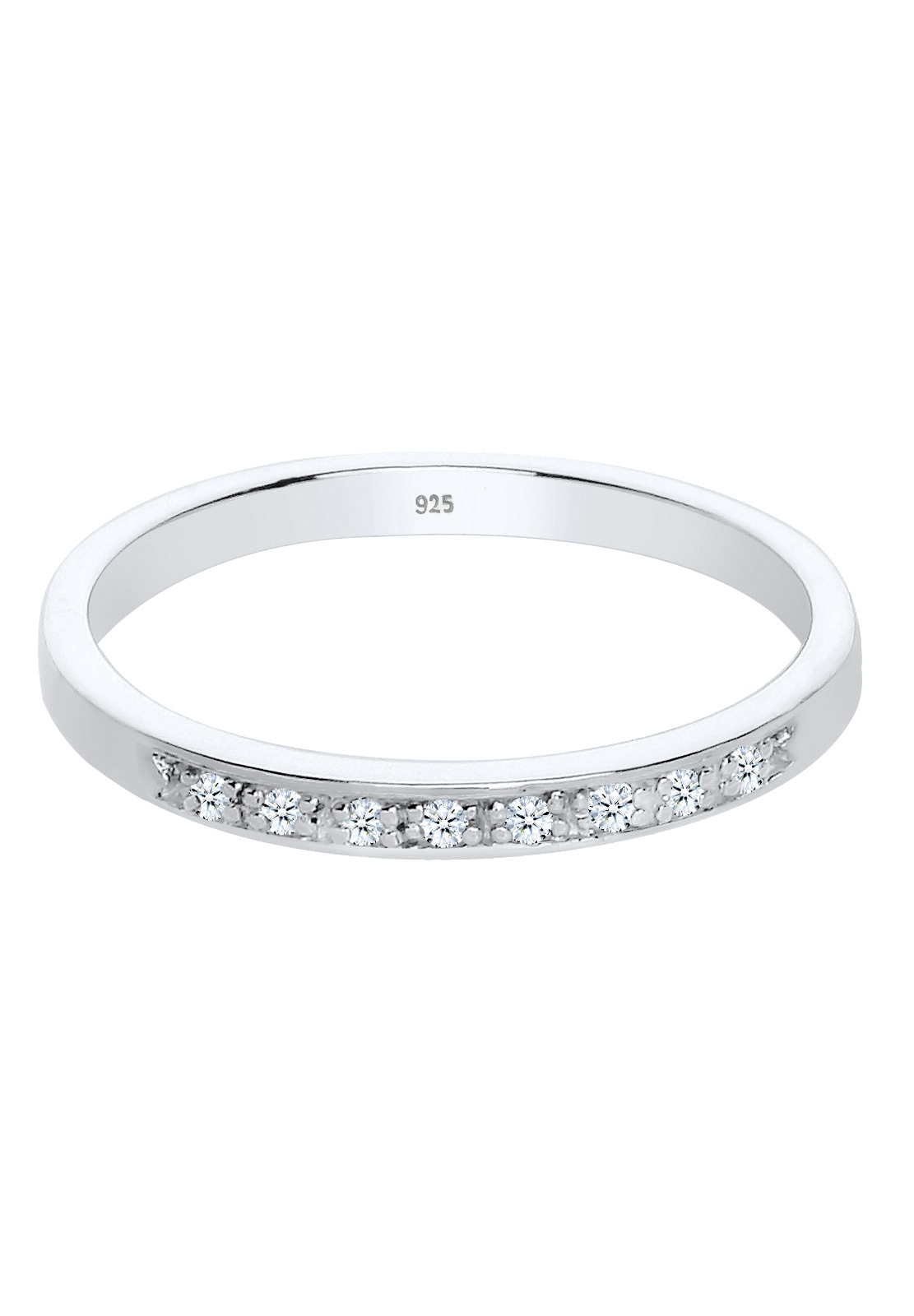 Elli DIAMONDS Verlobungsring »Diamant (0.04 ct) Verlobung Beisteckring Silber«