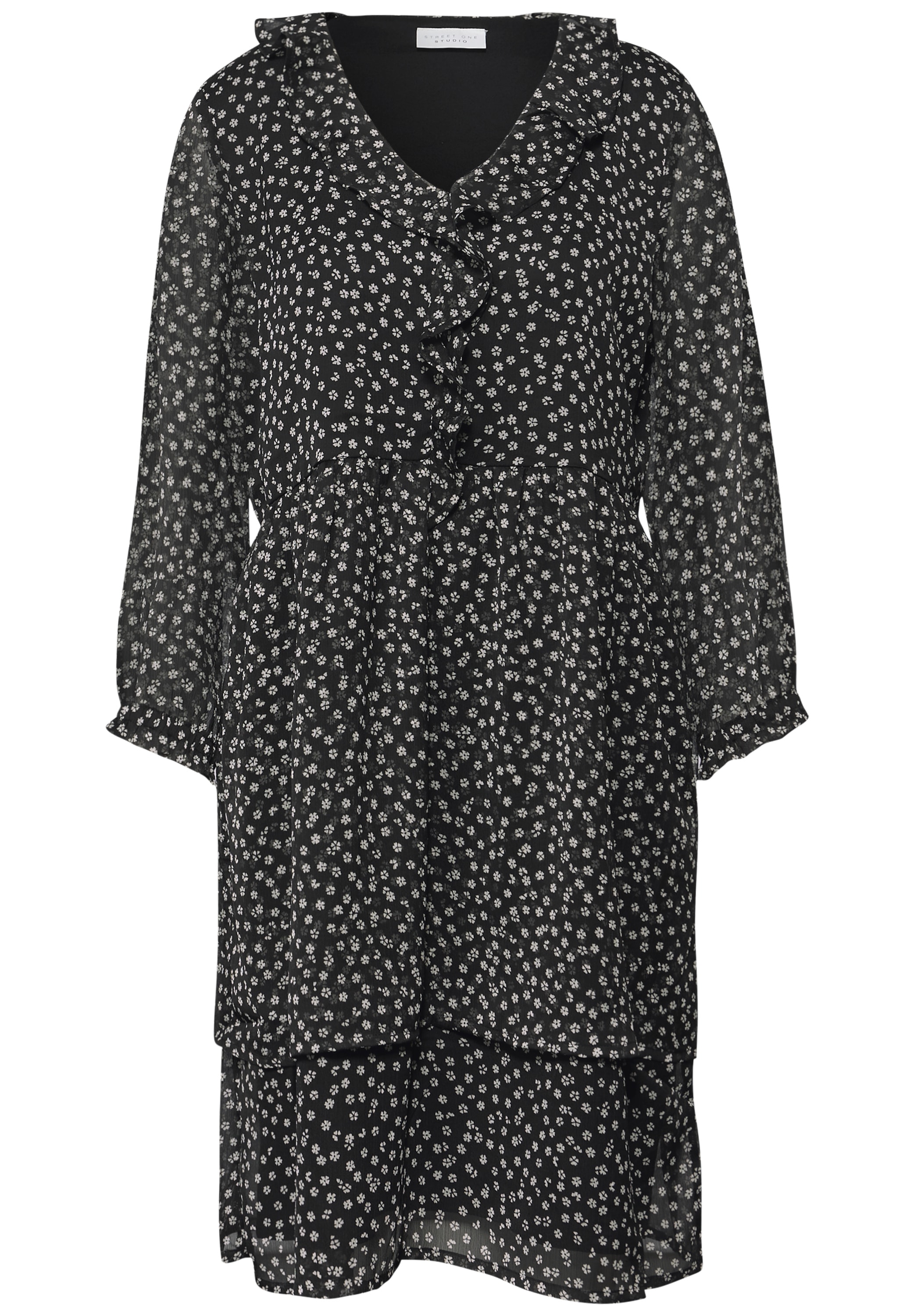 STREET ONE STUDIO Blusenkleid Ohne Taschen knielang