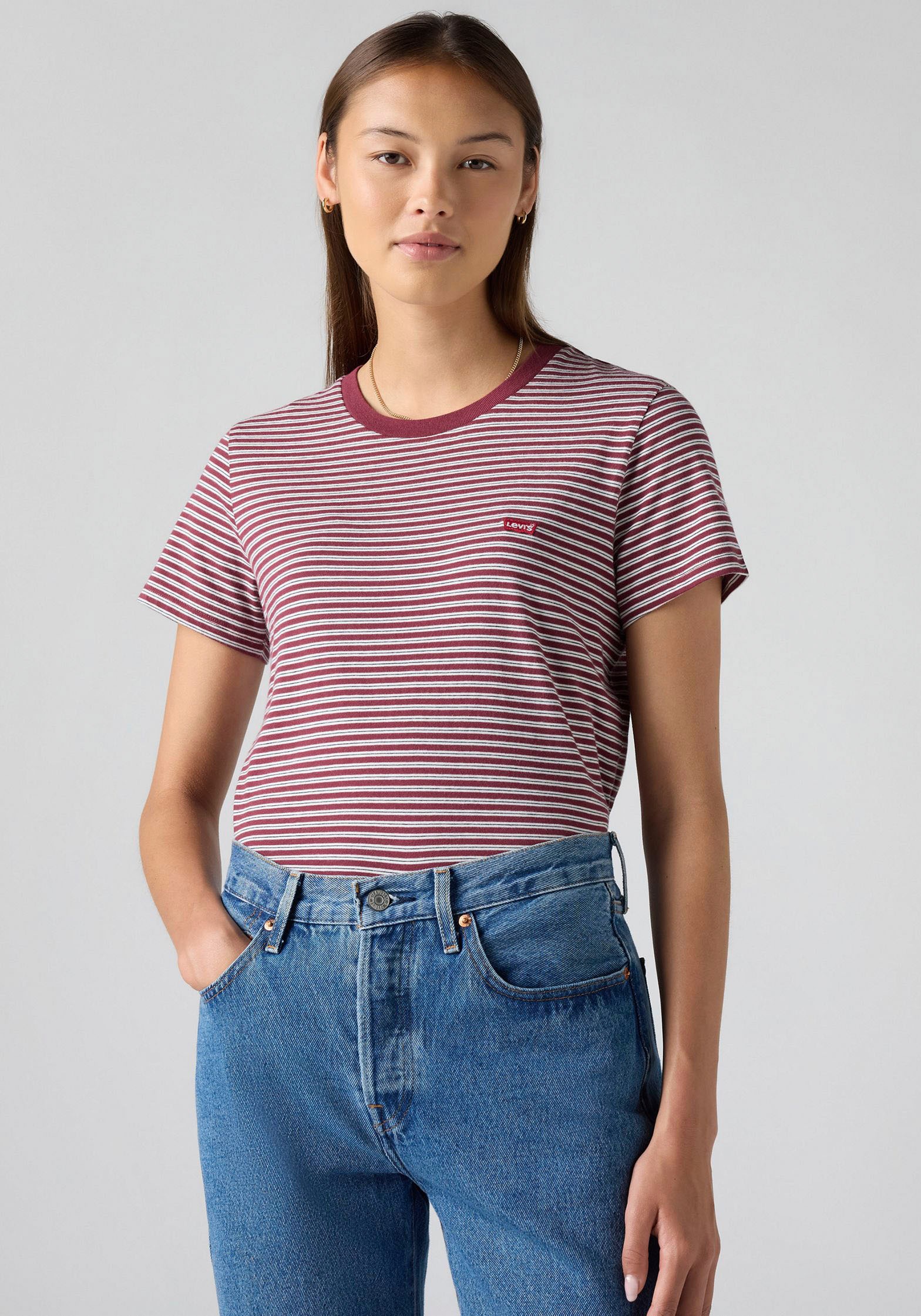 Levis T-Shirt "PERFECT TEE" mit kleiner Logo-Stickerei günstig online kaufen