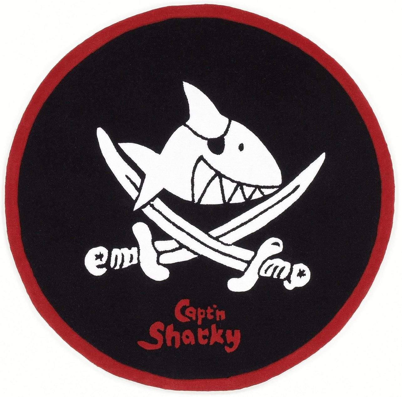 Capt`n Sharky Kinderteppich »SH-2360-01«, rund, handgearbeiteter Konturenschnitt, Kinderzimmer