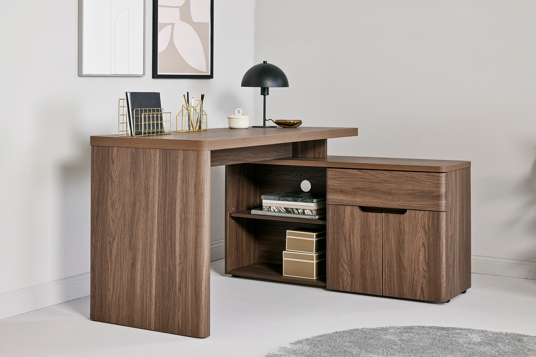 Jahnke Eckschreibtisch "CU-LIBRE 150 E" 1 Stk. tlg. günstig online kaufen