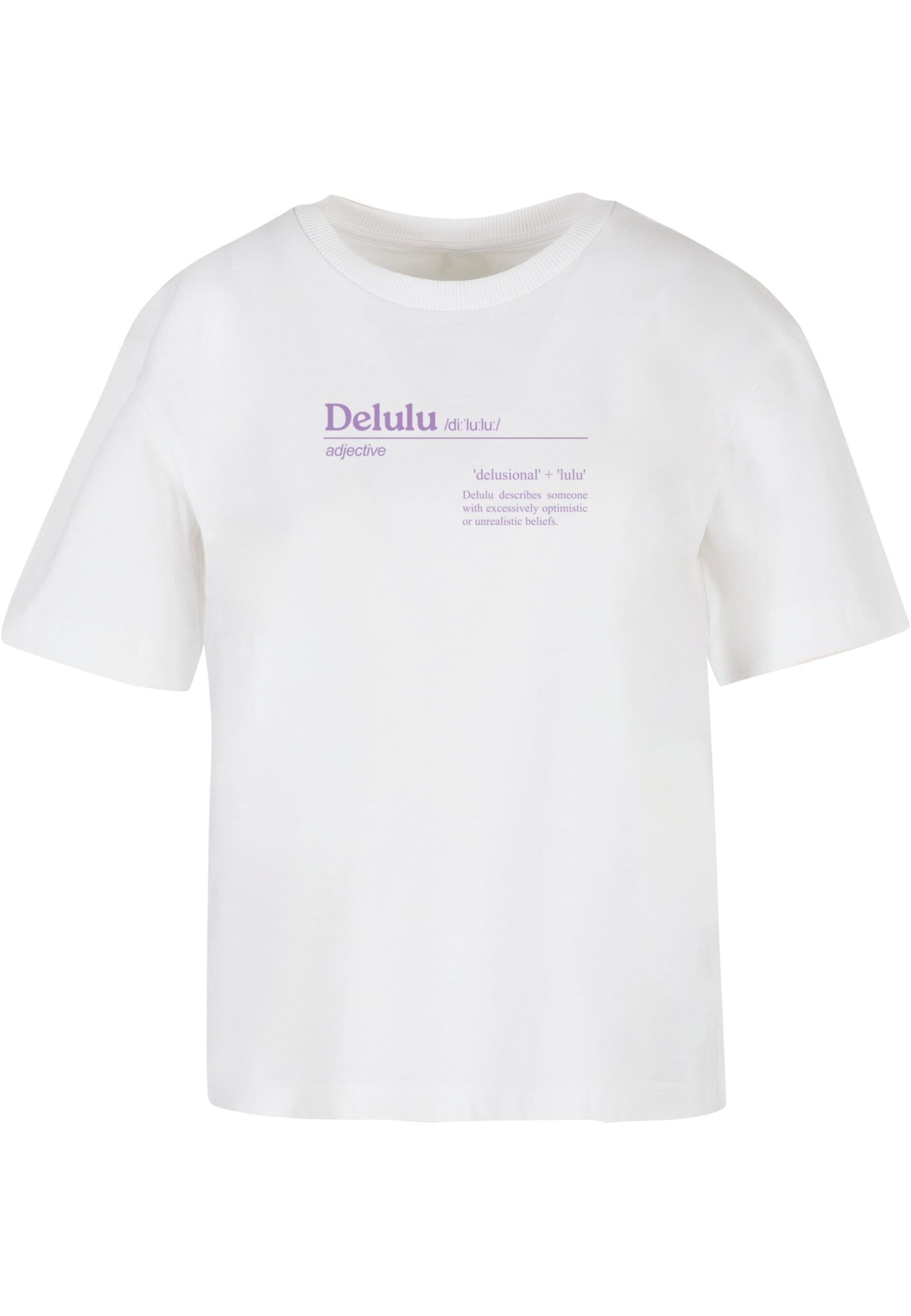 Miss Tee T-Shirt »Miss Tee Damen Delulu Definition Tee«, (1 tlg.)