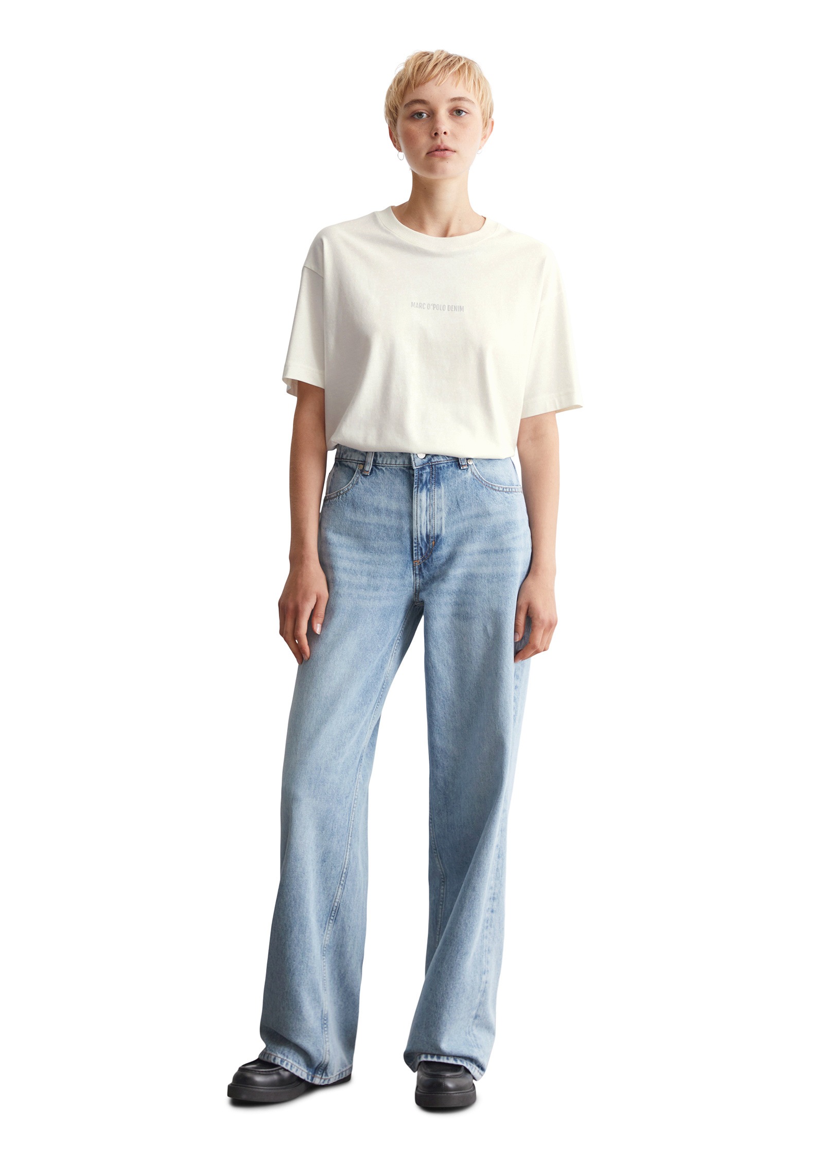 Marc O'Polo DENIM Weite Jeans »aus leichter Bio-Baumwoll-Qualität«