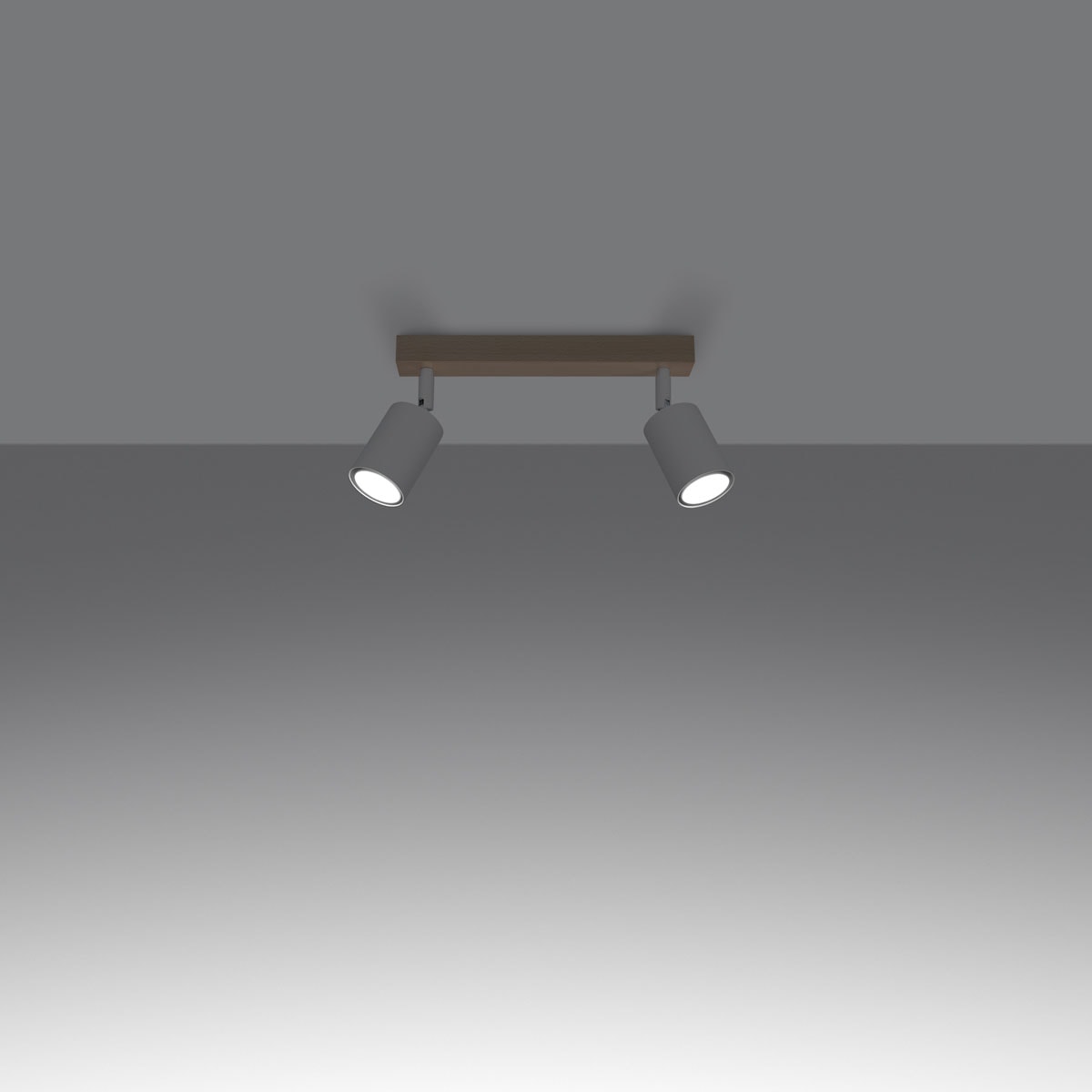 SOLLUX lighting Deckenleuchte »VERDO«, 2 flammig, Leuchtmittel GU10 | ohne Leuchtmittel, Lichtstromanpassung