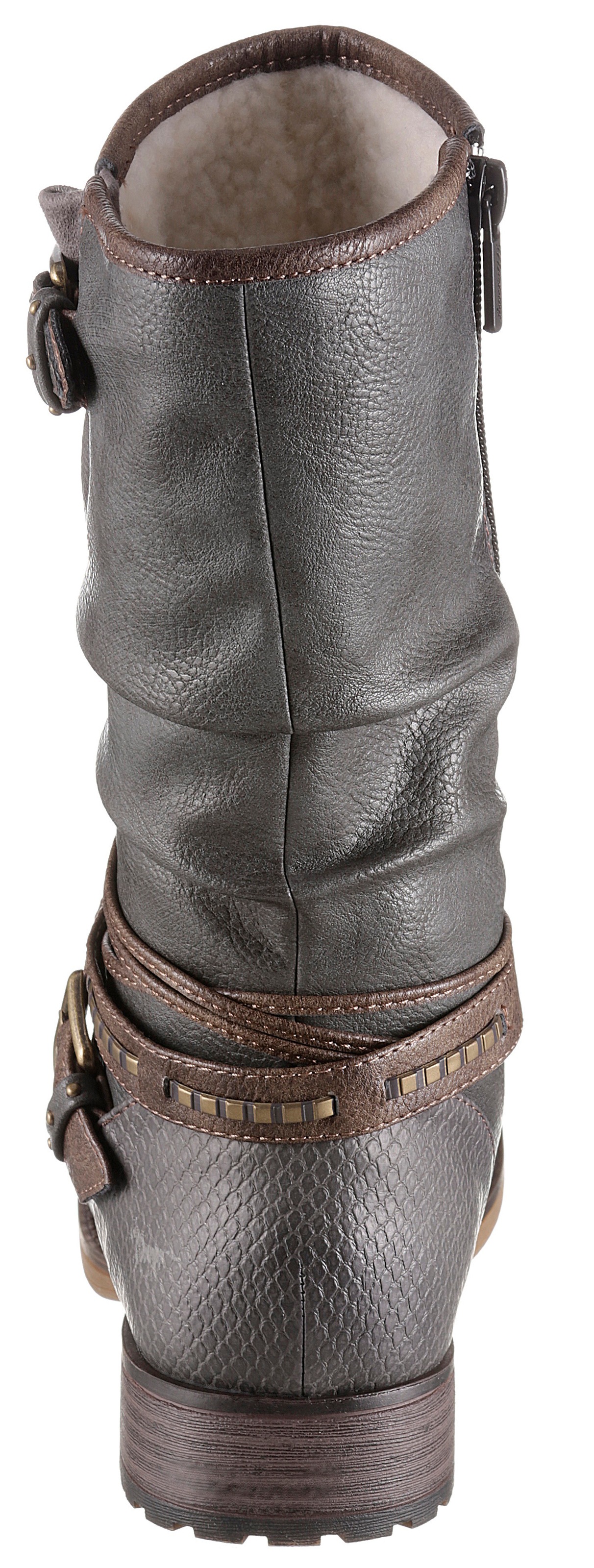 Mustang Shoes Winterstiefel, mit Zierschnallen am slouchy Schaft günstig online kaufen