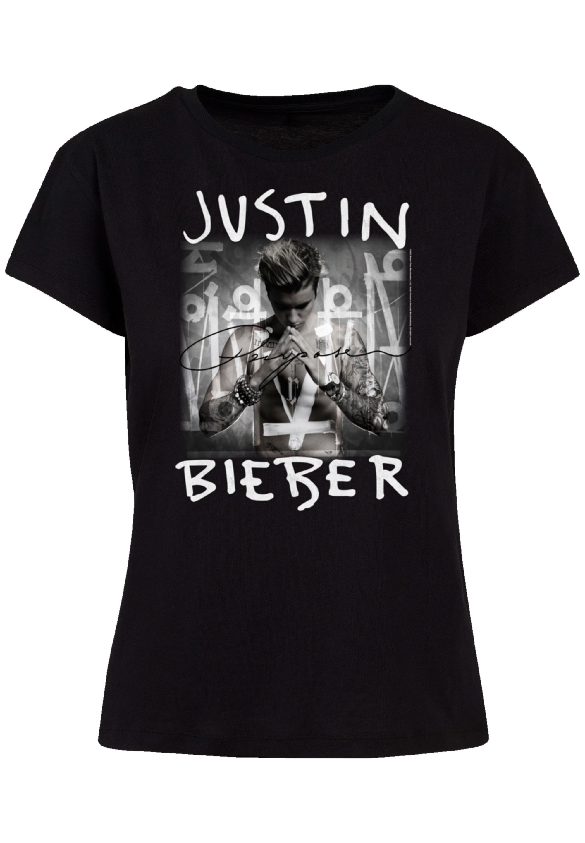 F4NT4STIC T-Shirt »Justin Bieber Purpose Album Cover«, Premium Qualität, Musik, By Rock Off