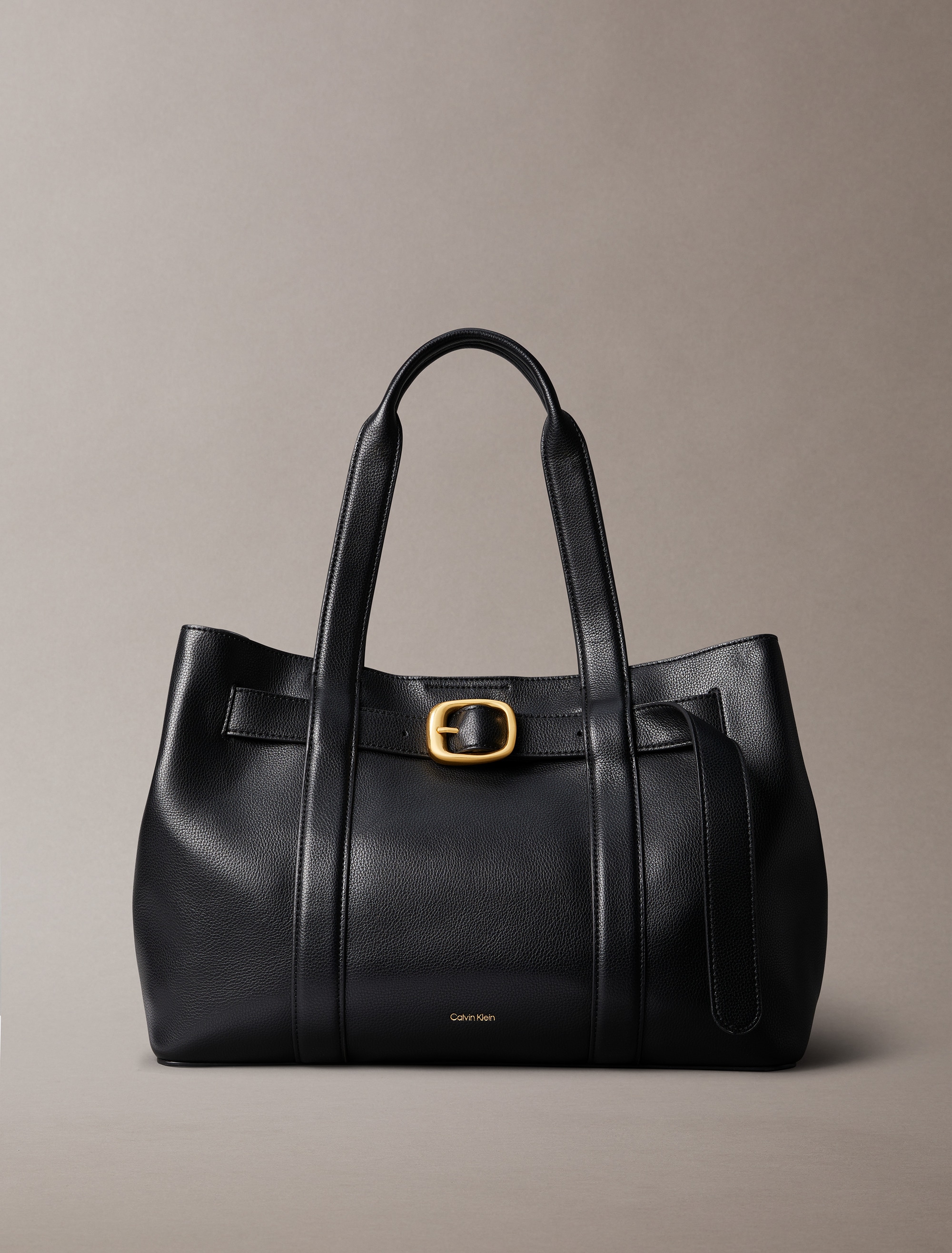 Calvin Klein Henkeltasche »BUCKLE MEDIUM TOTE«, Schultertasche, Handtasche, Tasche Damen
