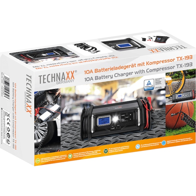 Technaxx Batterie-Ladegerät »TX-193«, 1000 mA, mit Kompressor | BAUR