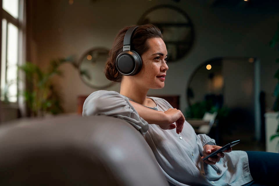 Philips Over-Ear-Kopfhörer »Fidelio L3«, Cancelling Bluetooth-AVRCP HSP, Anrufe Bluetooth-HFP- für (ANC)-integrierte Active Noise | Musik-Freisprechfunktion-Sprachsteuerung A2DP Steuerung und BAUR