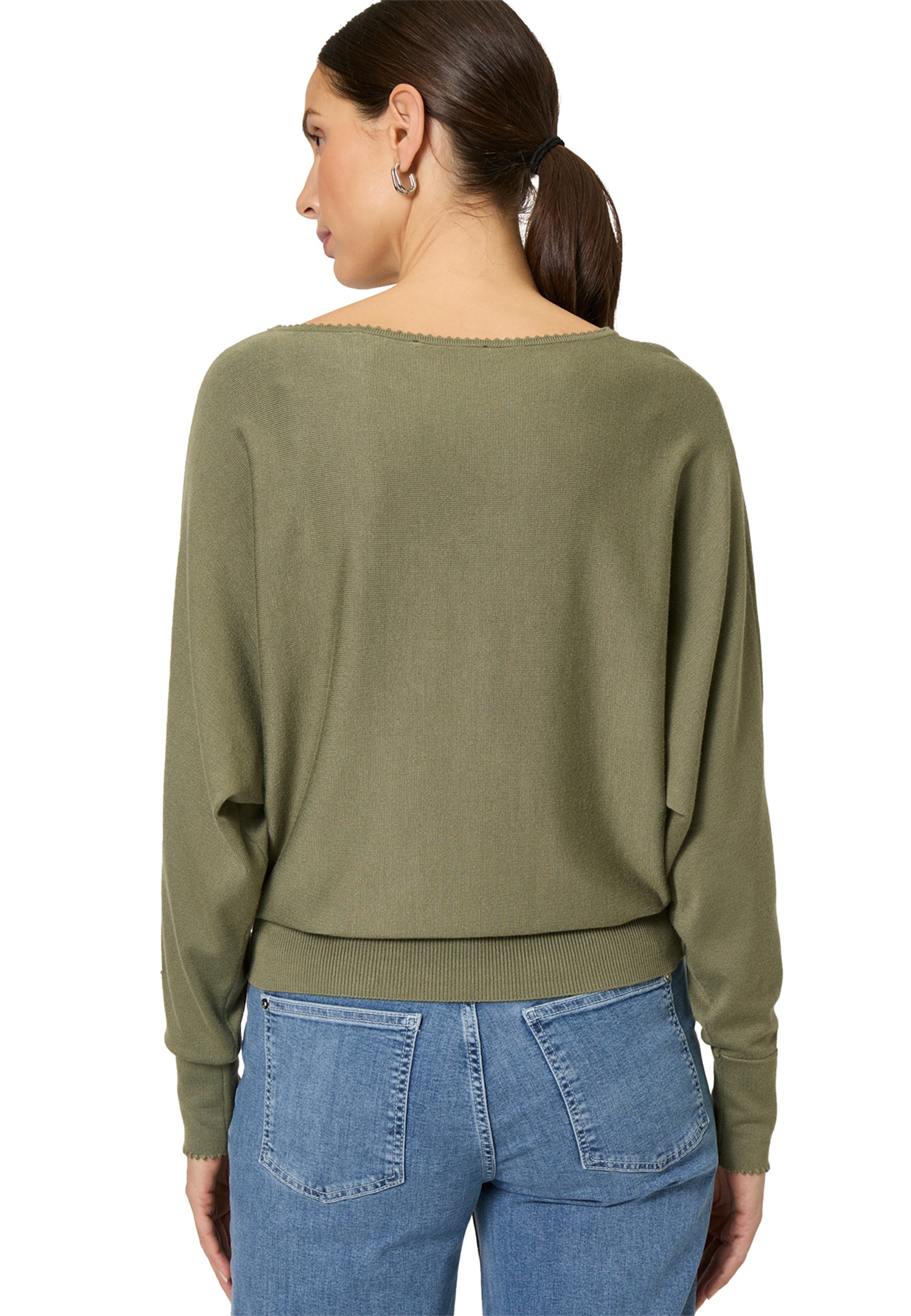 Zero Strickpullover »zero Strickpullover mit U-Boot Ausschnitt«, (1 tlg.), Plain/ohne Details
