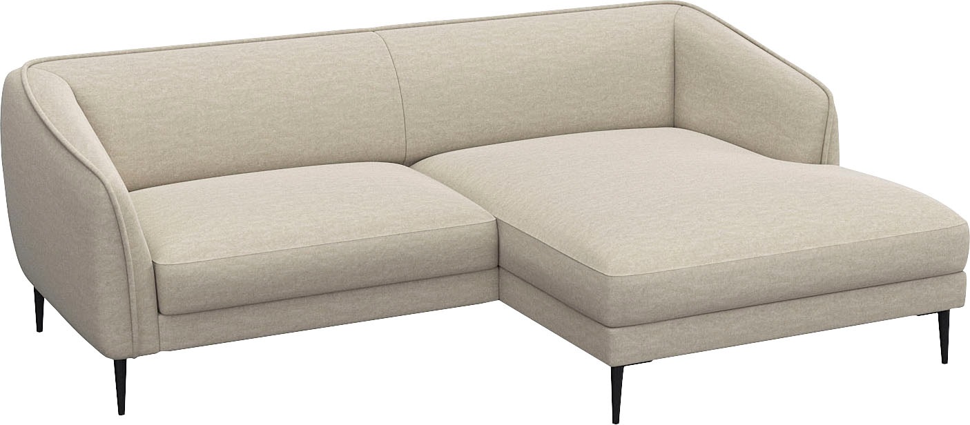 FLEXLUX Ecksofa "Belle Designsofa, bequem durch Kaltschaum im Sitz, OTTOs C günstig online kaufen