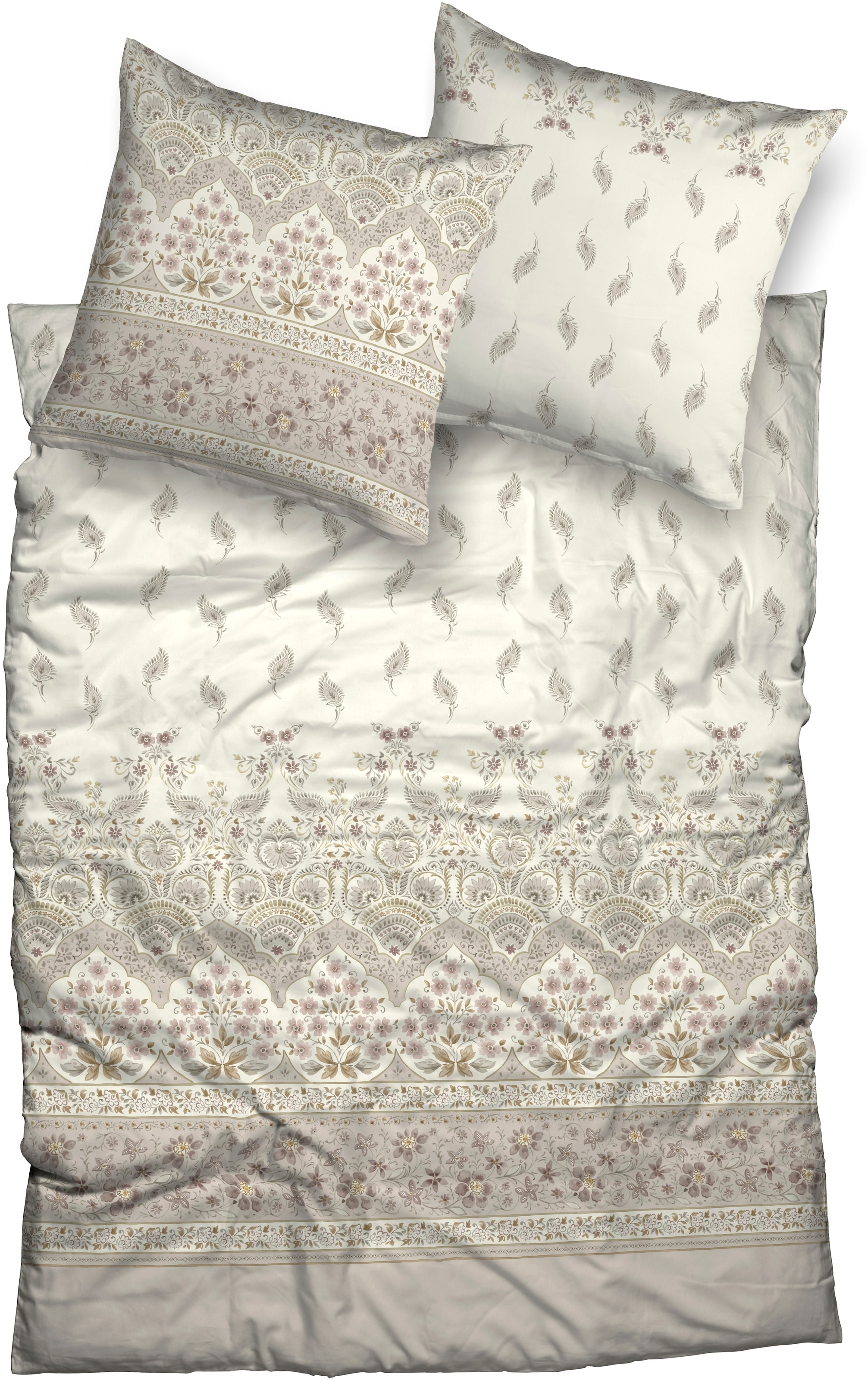 CASATEX Bettwäsche "Jolie" 3 Stk. tlg. elegantes Design mit zarten Blumenmu günstig online kaufen