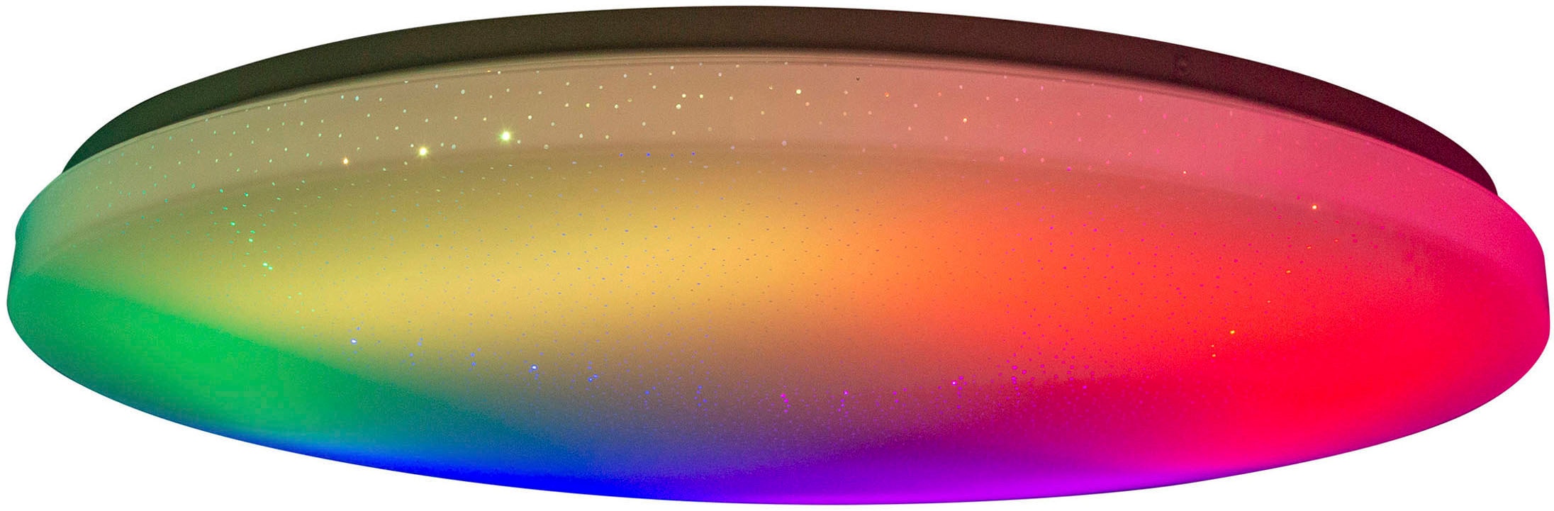 näve LED Deckenleuchte »Rainbow«, 1 flammig-flammig, Kristalleffekt, dimmbar, Nachtlicht, CCT, Farbwechsler, Fernbedienung