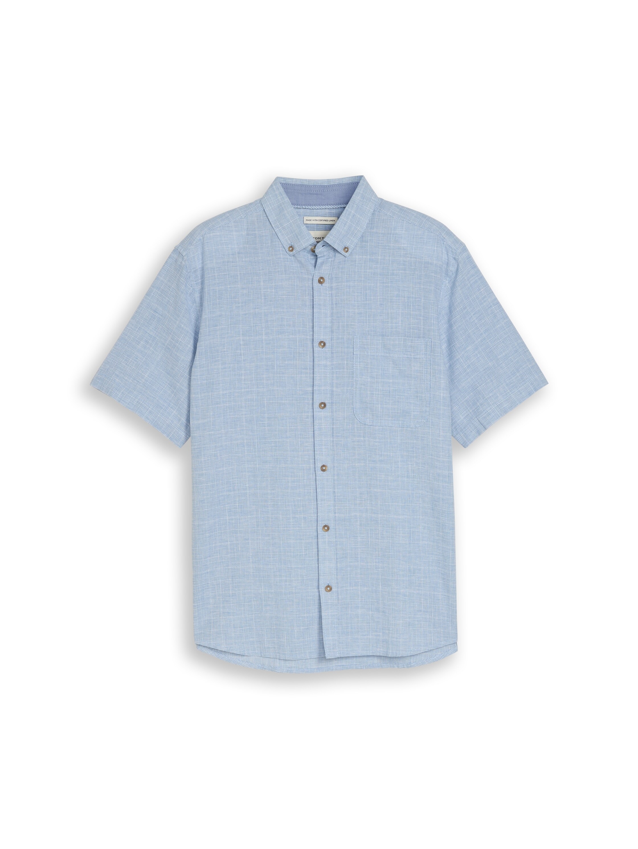TOM TAILOR Kurzarmhemd mit Button-Down Kragen