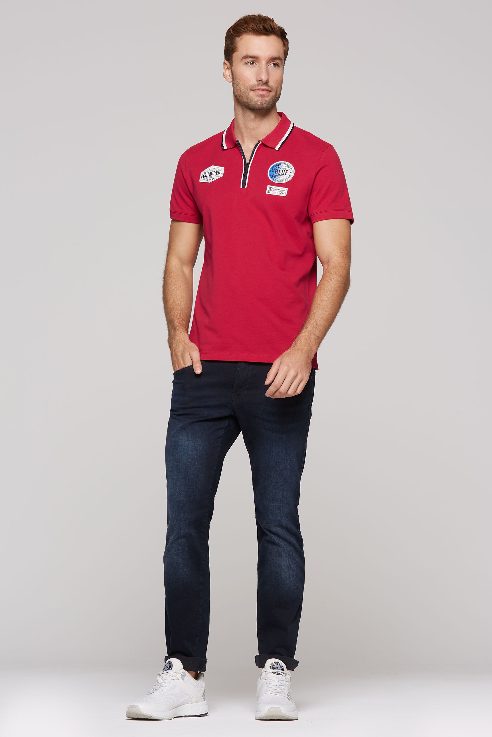 CAMP DAVID Poloshirt, aus Baumwolle