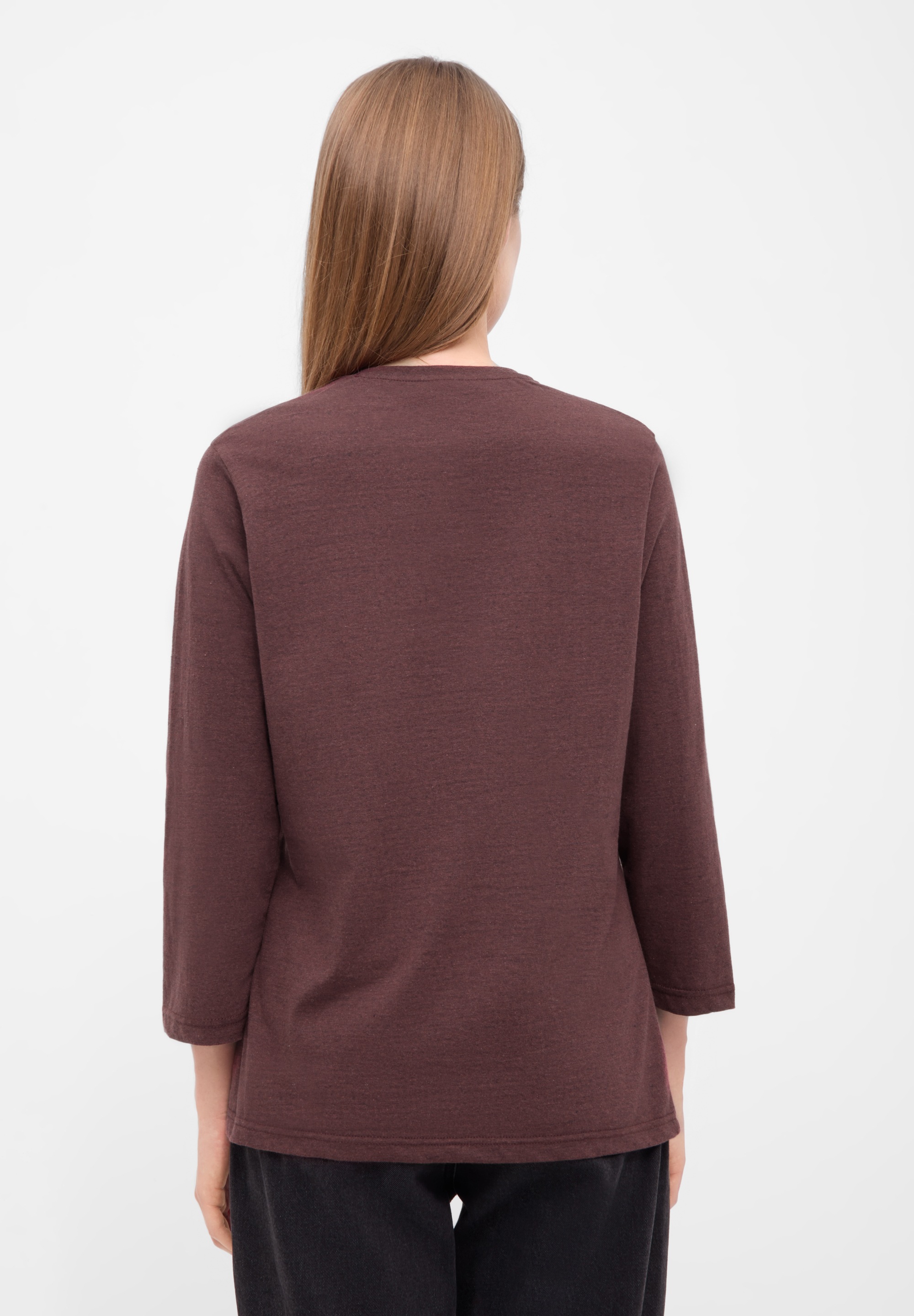 Bench. 3/4-Arm-Shirt »ROMILEY«, tailliertes Basic mit 3/4 Arm und Logoprint im Metallic-Holo Stil