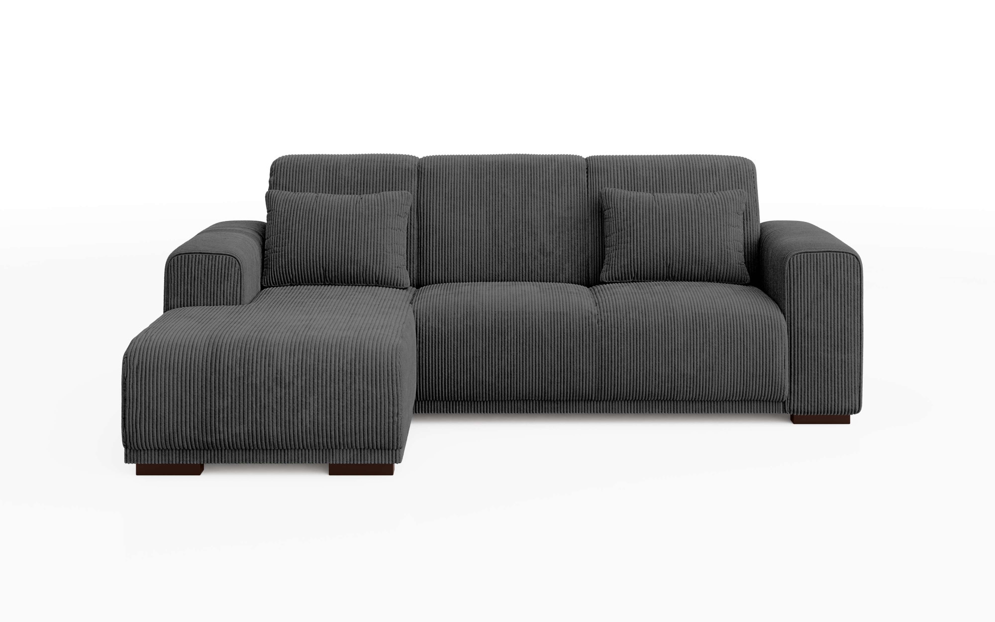 Home affaire Ecksofa »BORNHOLM L-Form mit Recamiere, Maße B/T/H: 234/162/85 cm«, Recamiere links oder rechts bestellbar, Wellenfederung, inkl. 2 Kissen