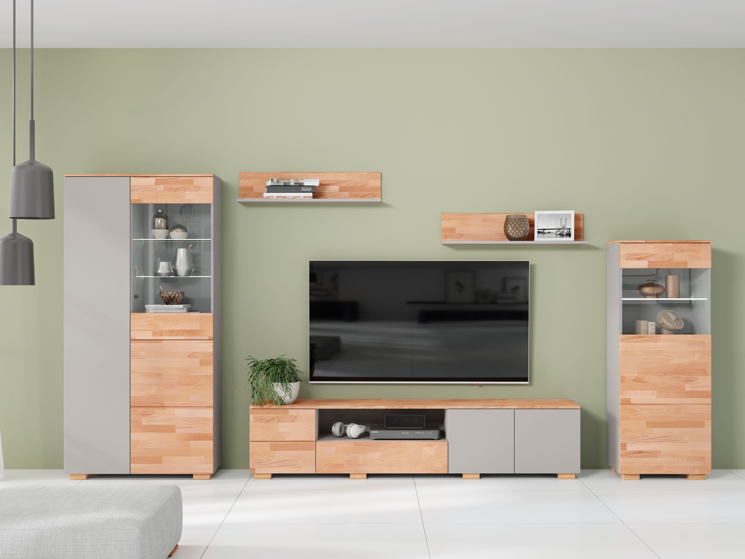 Home affaire Wohnwand, (5 St.), schöne moderne Optik