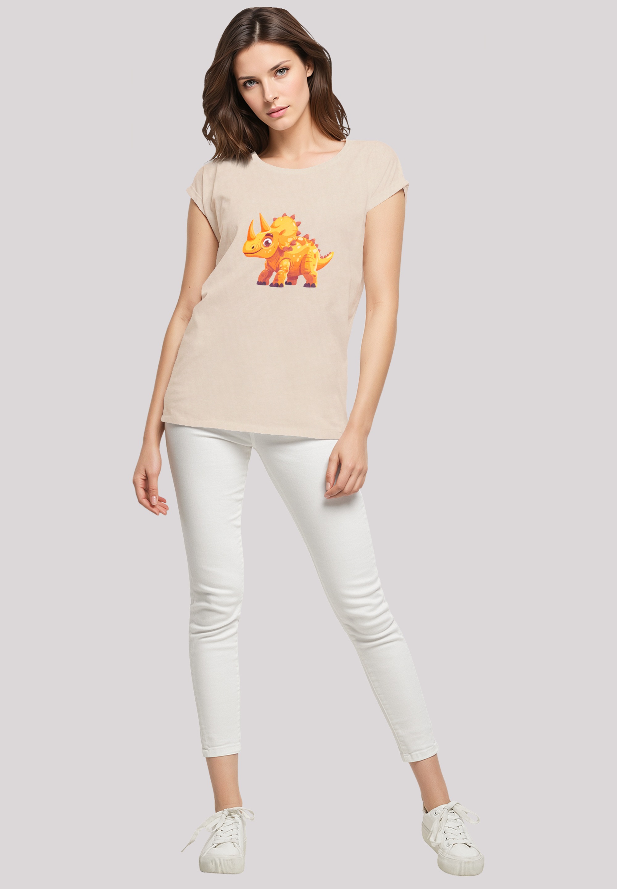 F4NT4STIC T-Shirt »Süßer Triceratops Dinosaurier«, Premium Qualität