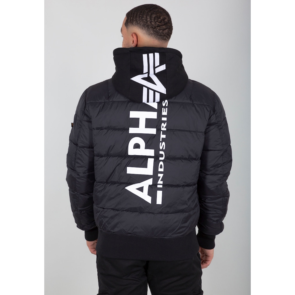 Alpha Industries Steppjacke »MA-1 ZH Back Print«, mit Kapuze