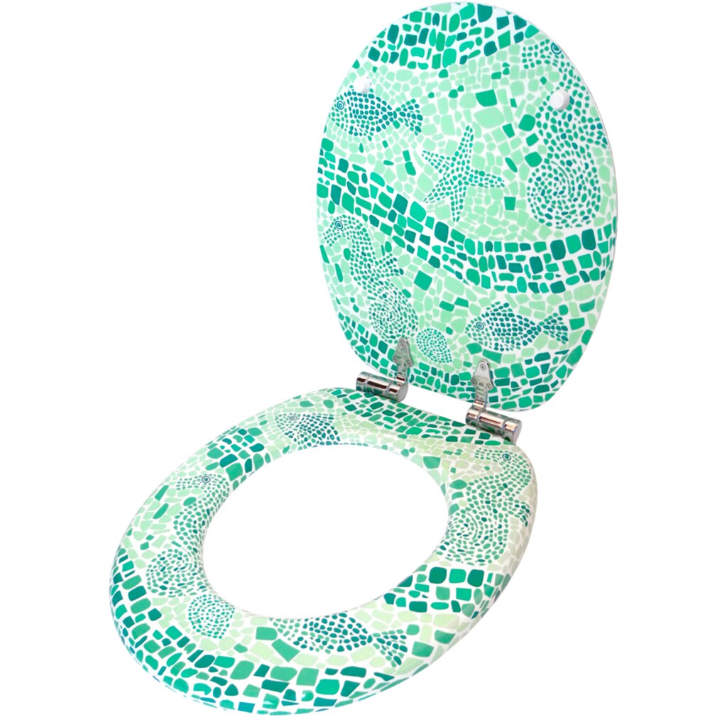 Sanilo WC-Sitz »Mosaic World Green«
