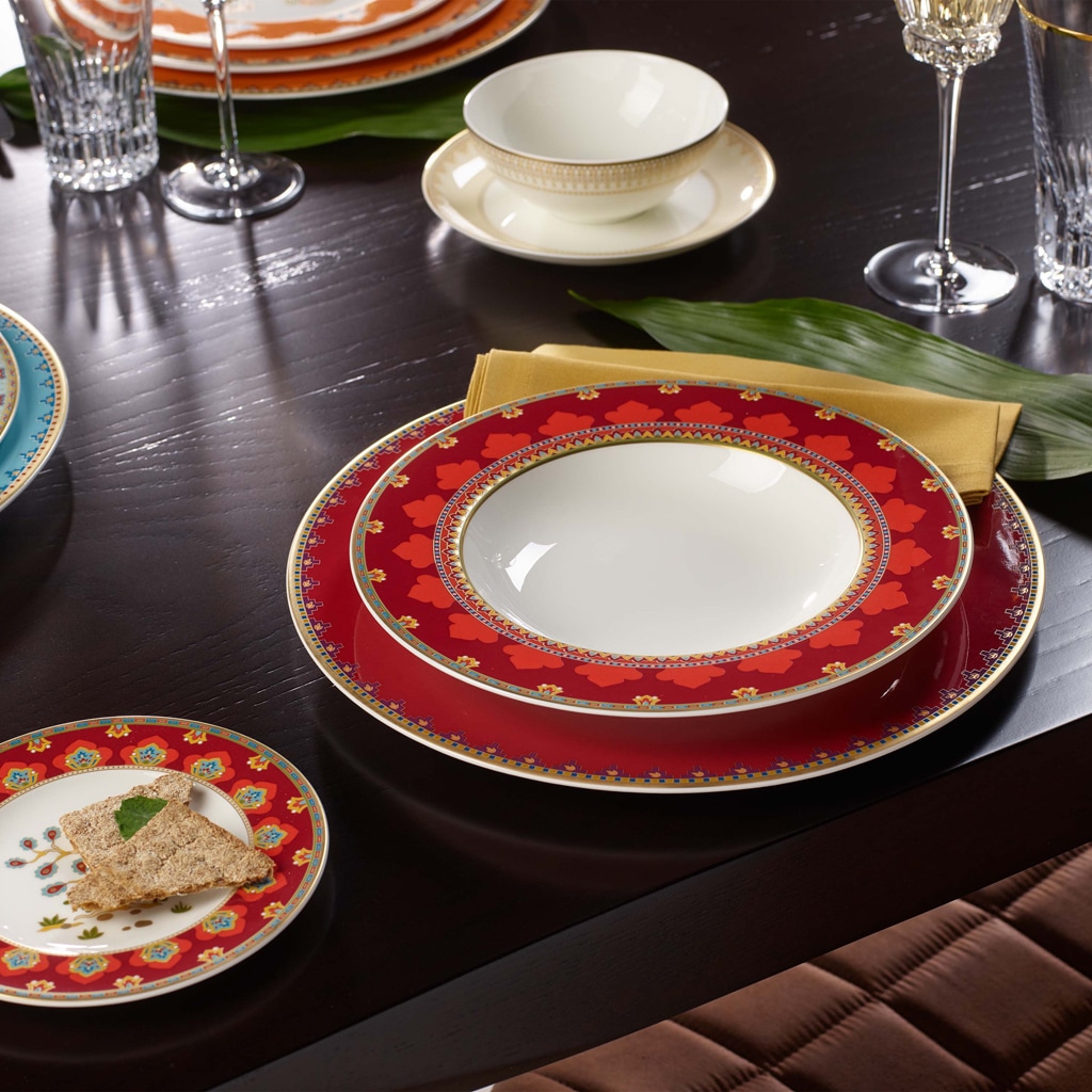Villeroy & Boch Suppenteller »Suppenteller Samarkand Rubin ø 24,8 cm bunt«