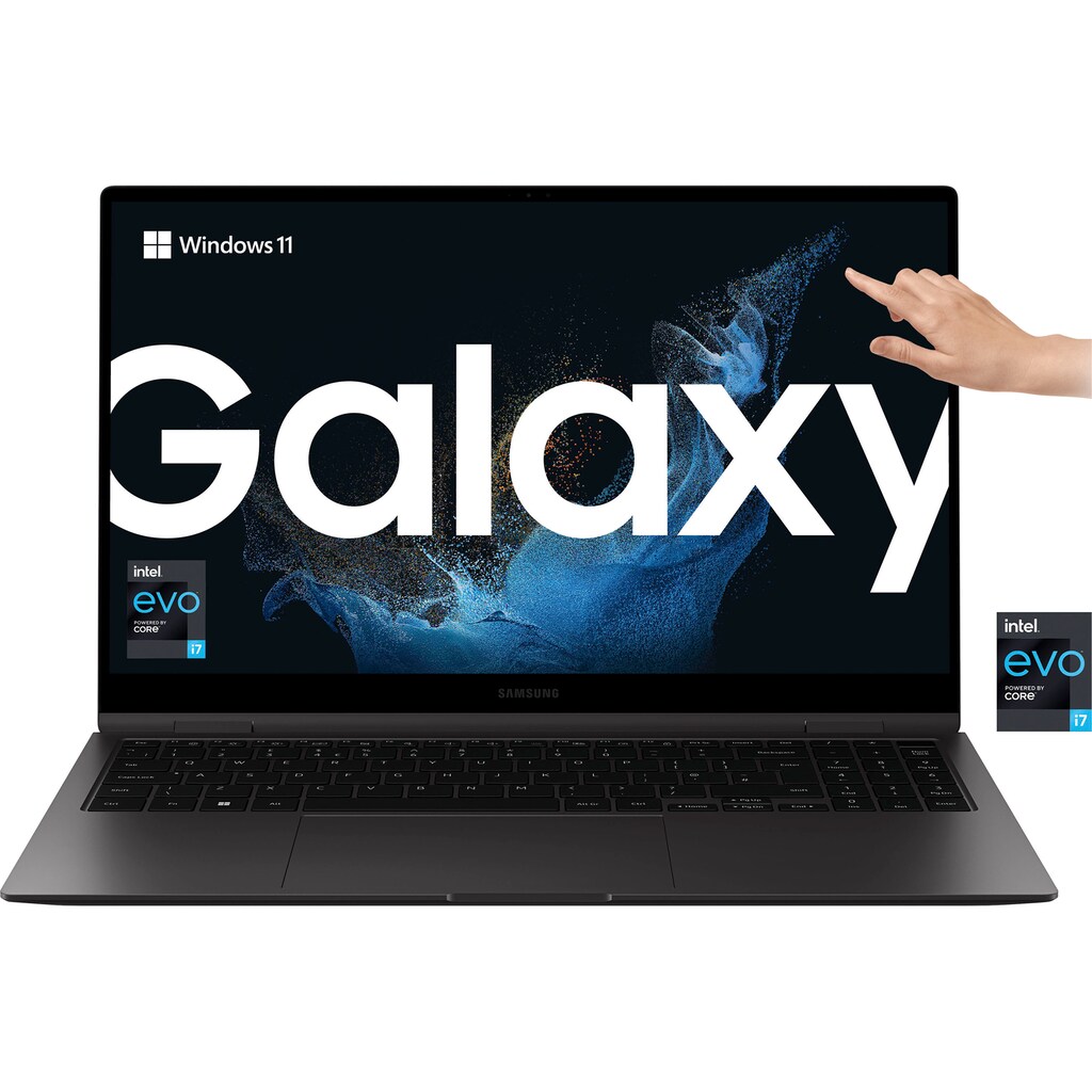 Samsung Convertible Notebook »Galaxy Book2 Pro 360«, 39,62 cm, / 15,6 Zoll, Intel, Core i7, Iris© Xe Graphics, 512 GB SSD