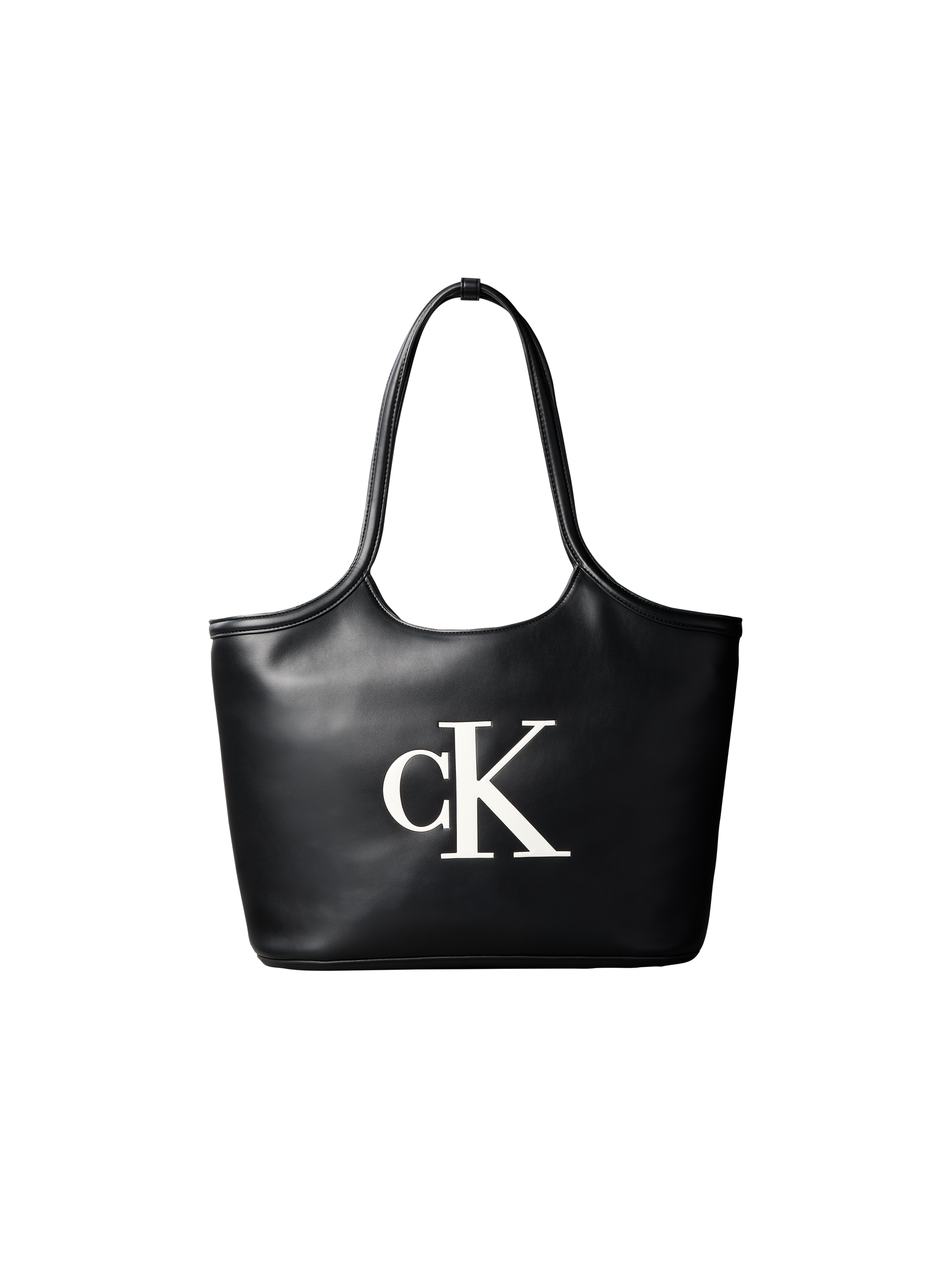 Calvin Klein Tragetasche "BOLD CK SHOPPER" Shopper, Damen Umhängetasche, Schultertasche mit plakativem CK-Logo