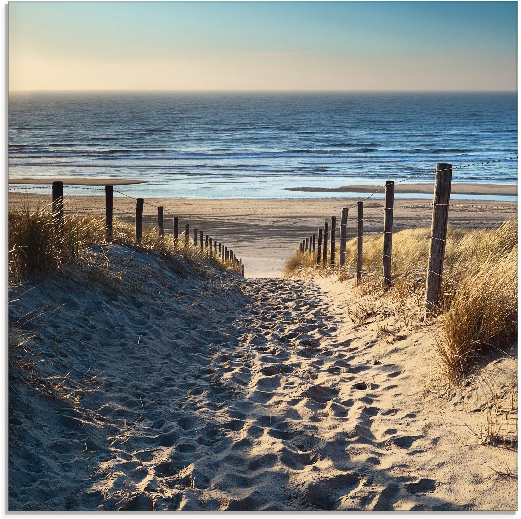 Artland "Weg zum Nordseestrand Sonnenuntergang" Strand 1 Stk. tlg. in verschiedenen Größen