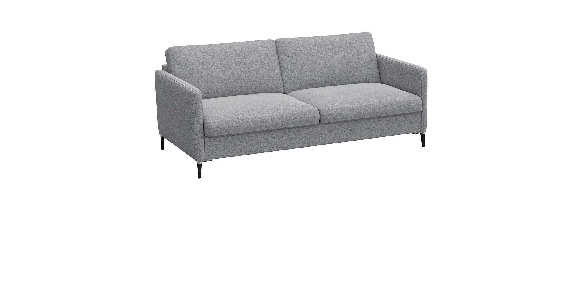 FLEXLUX 2,5-Sitzer »Fiore, super bequem durch hochwertigen Sitzaufbau mit Kaltschaum«, schmale Armlehnen, Füße Alu+schwarz