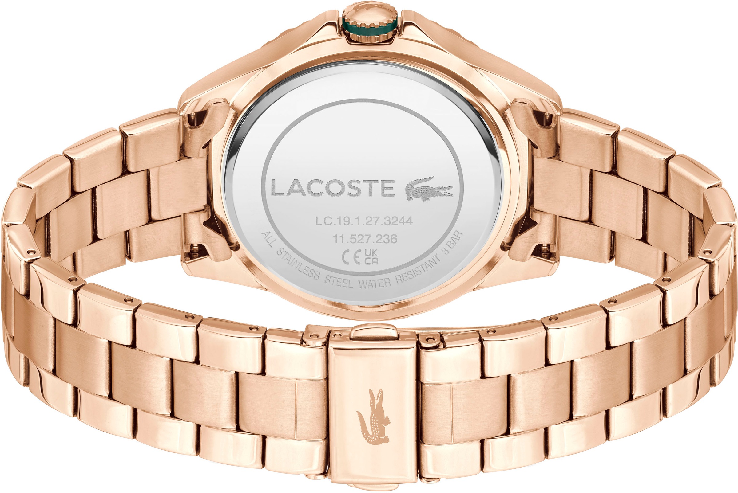 Lacoste Quarzuhr »SANTORINI«, Armbanduhr, Damenuhr, Mineralglas, analog