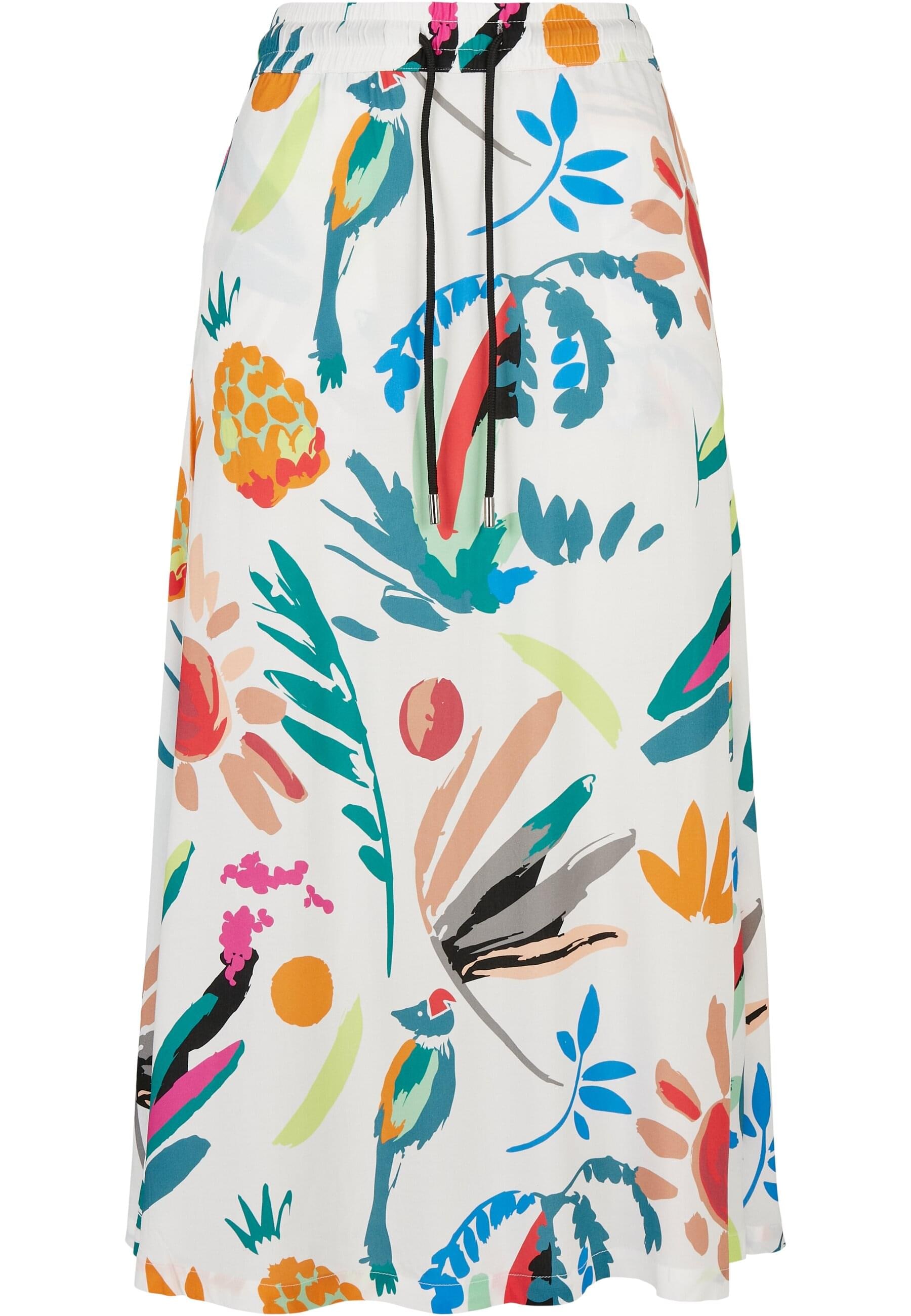 URBAN CLASSICS Jerseyrock "Urban Classics Damen Ladies Viscose Midi Skirt" günstig online kaufen