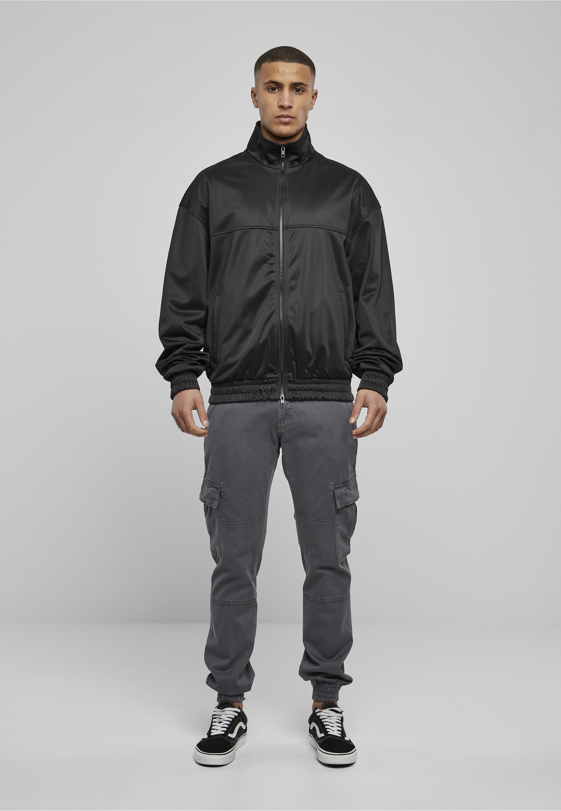 URBAN CLASSICS Trainingsjacke »Urban Classics Herren Classic Track Jacket« 1 Stk. tlg. ohne Kapuze