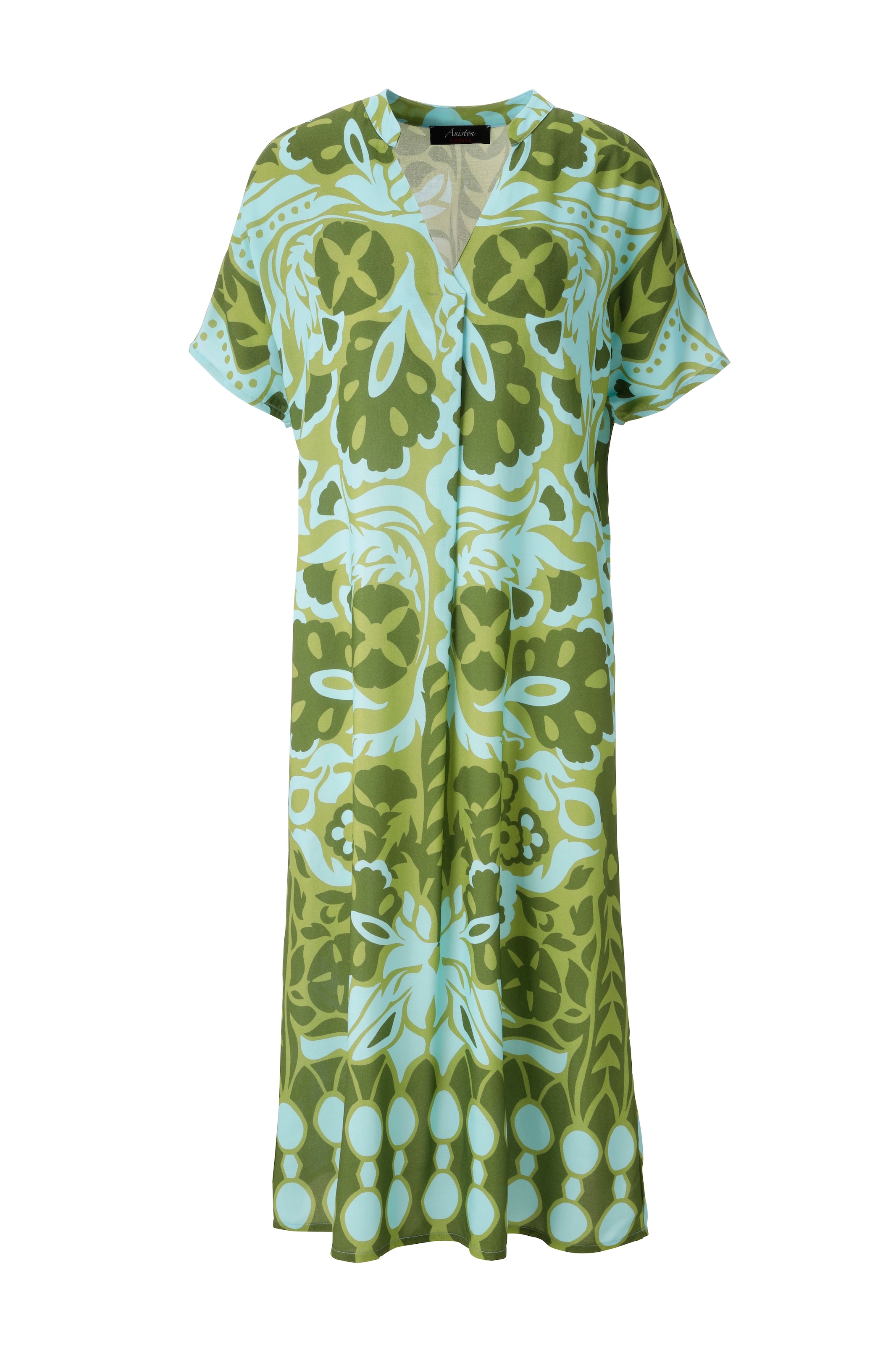 Aniston CASUAL Sommerkleid mit extravagantem, grafischen Druck günstig online kaufen