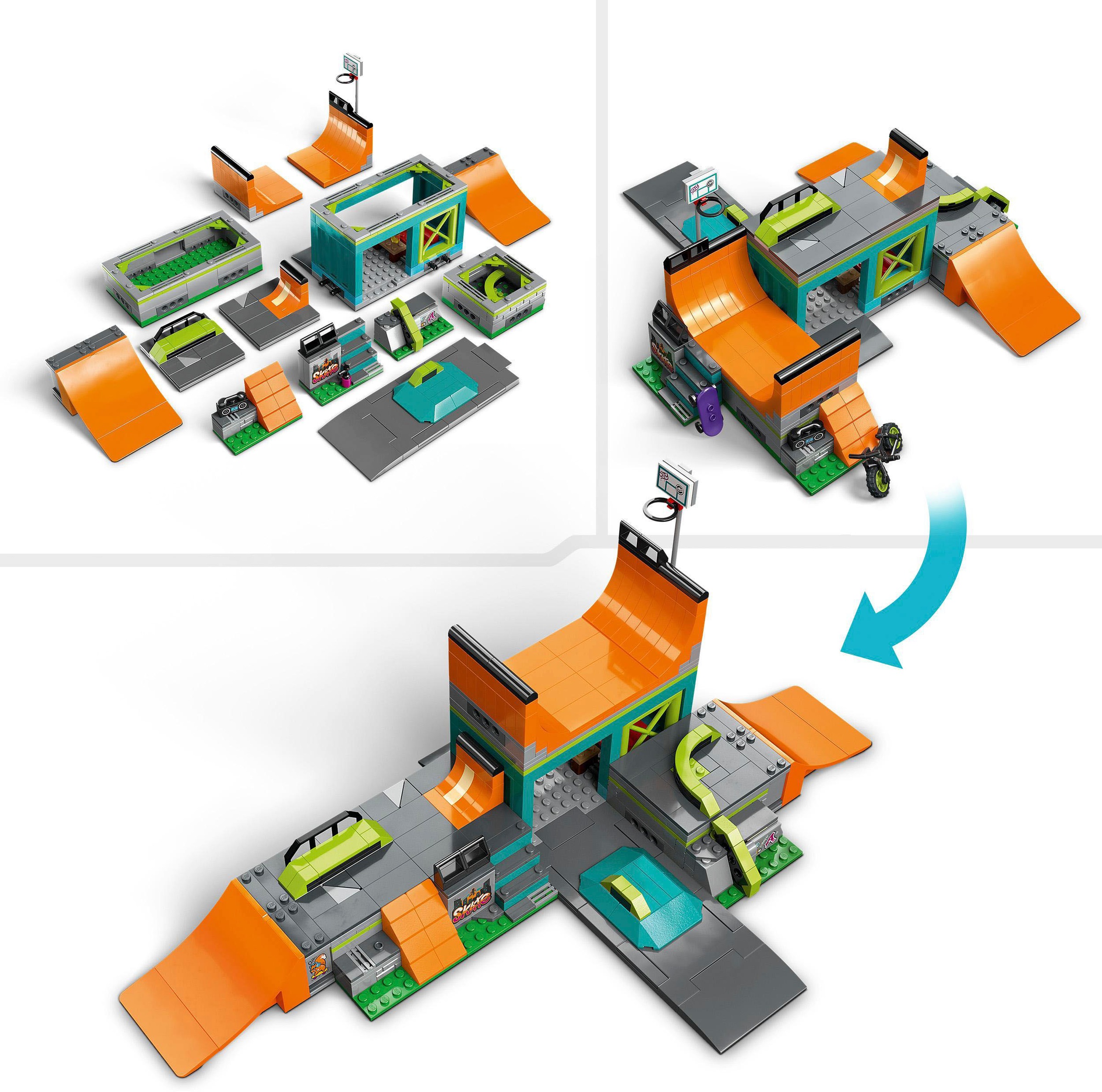 LEGO® Konstruktionsspielsteine »Skaterpark (60364), LEGO® City«, (454 St.), Made in Europe