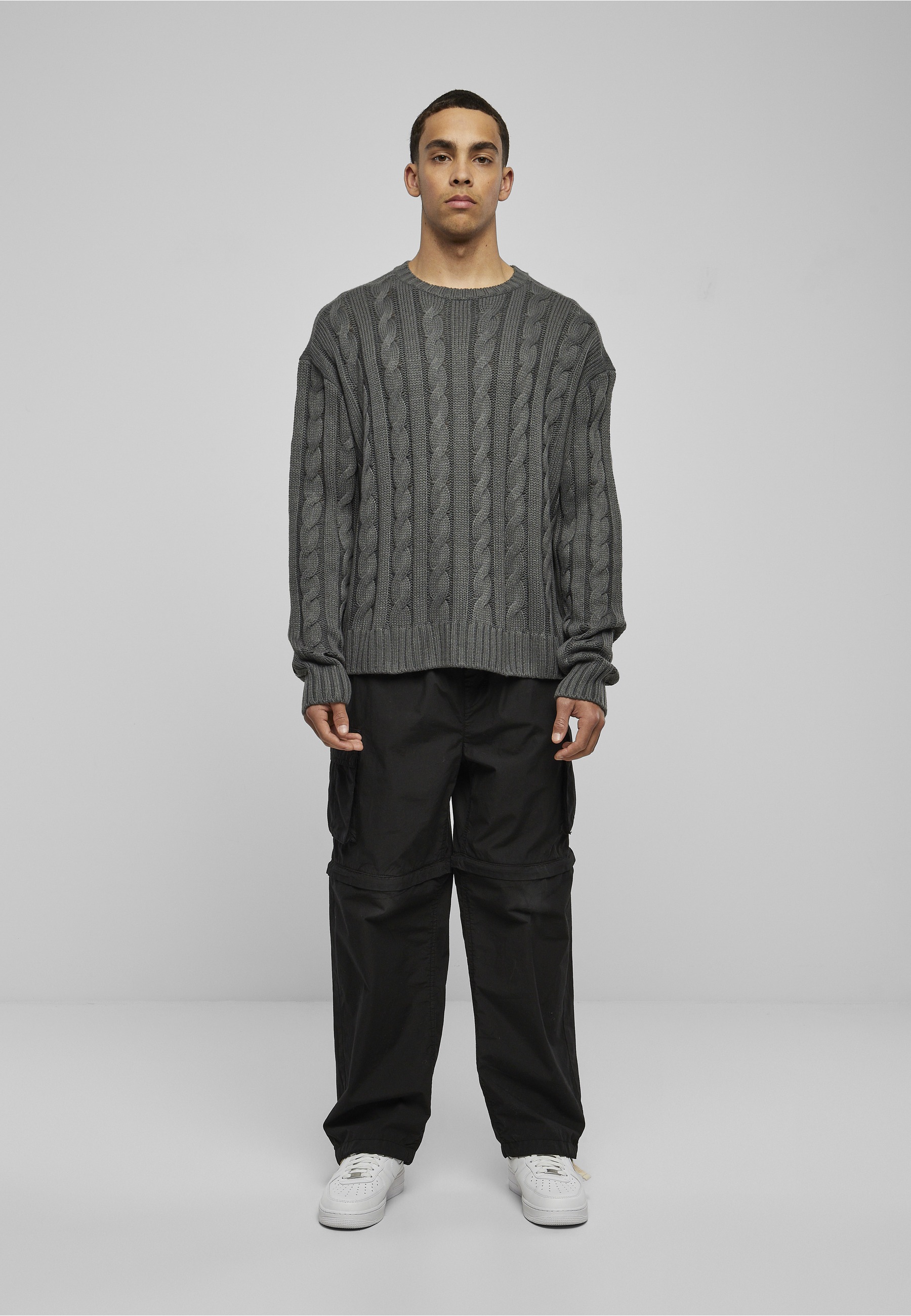 URBAN CLASSICS Fleecepullover »Urban Classics Herren Boxy Sweater«, 1 Stk.
