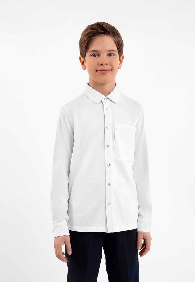 GIORDANO junior Langarmhemd, mit praktischer Druckknopf-Leiste ▷ für | BAUR | Hemden
