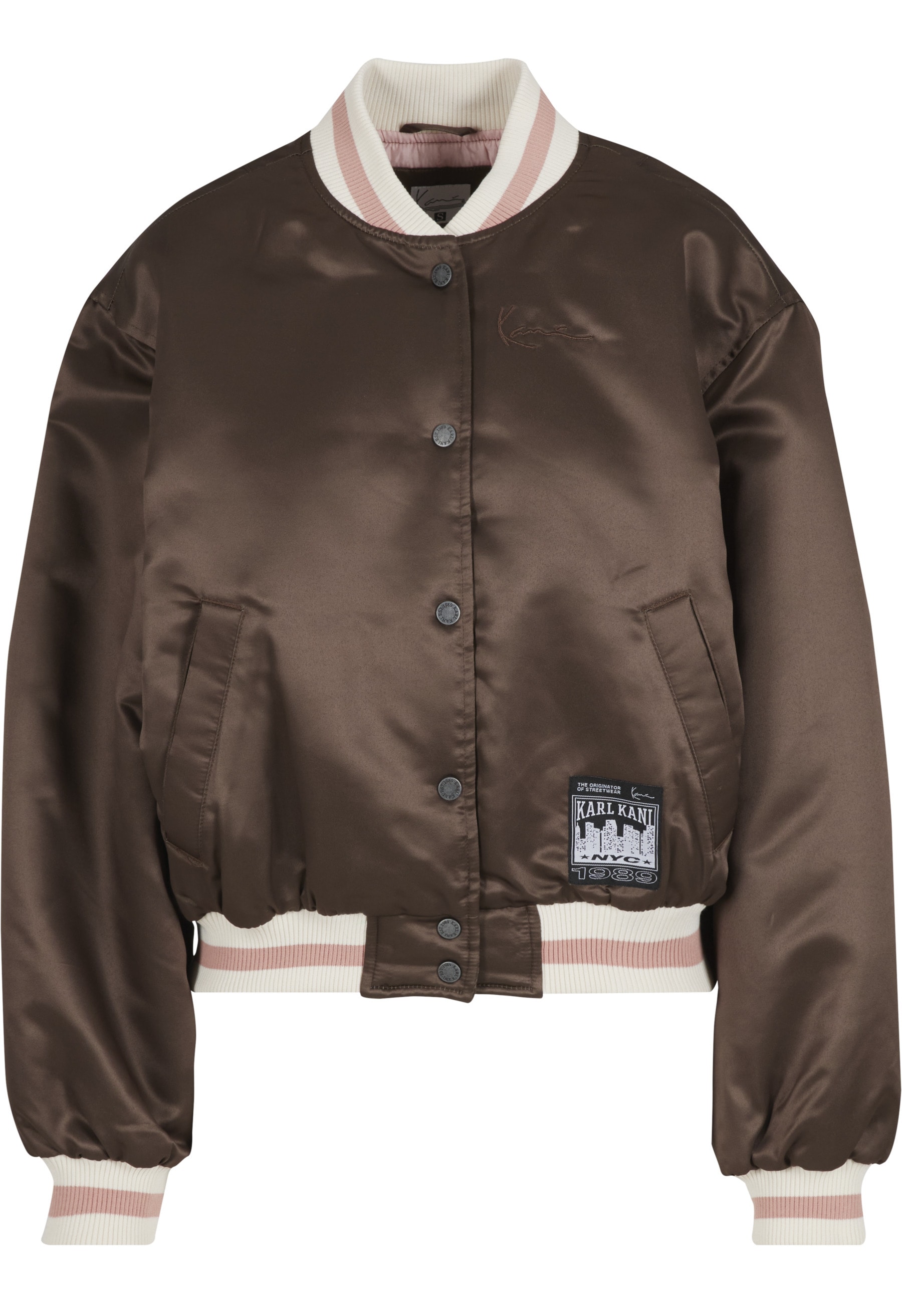 Karl Kani Bomberjacke "Karl Kani Signature Bowling Jacket" 1 Stk. tlg. ohne Kapuze