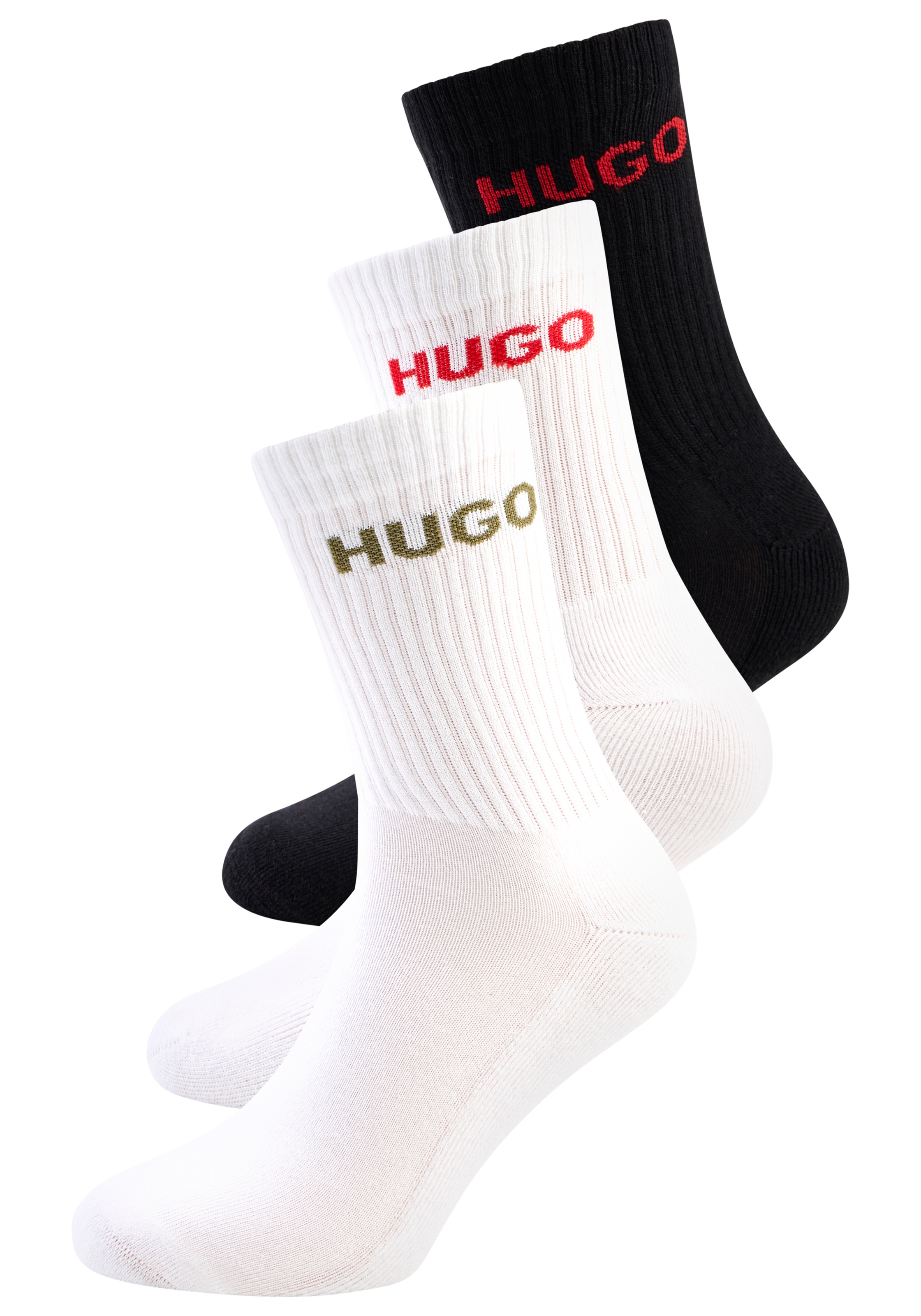 HUGO Underwear "6P QS RIB LOGO CC" Packung, 6er Pack, 6 Paar tlg. mit einge günstig online kaufen
