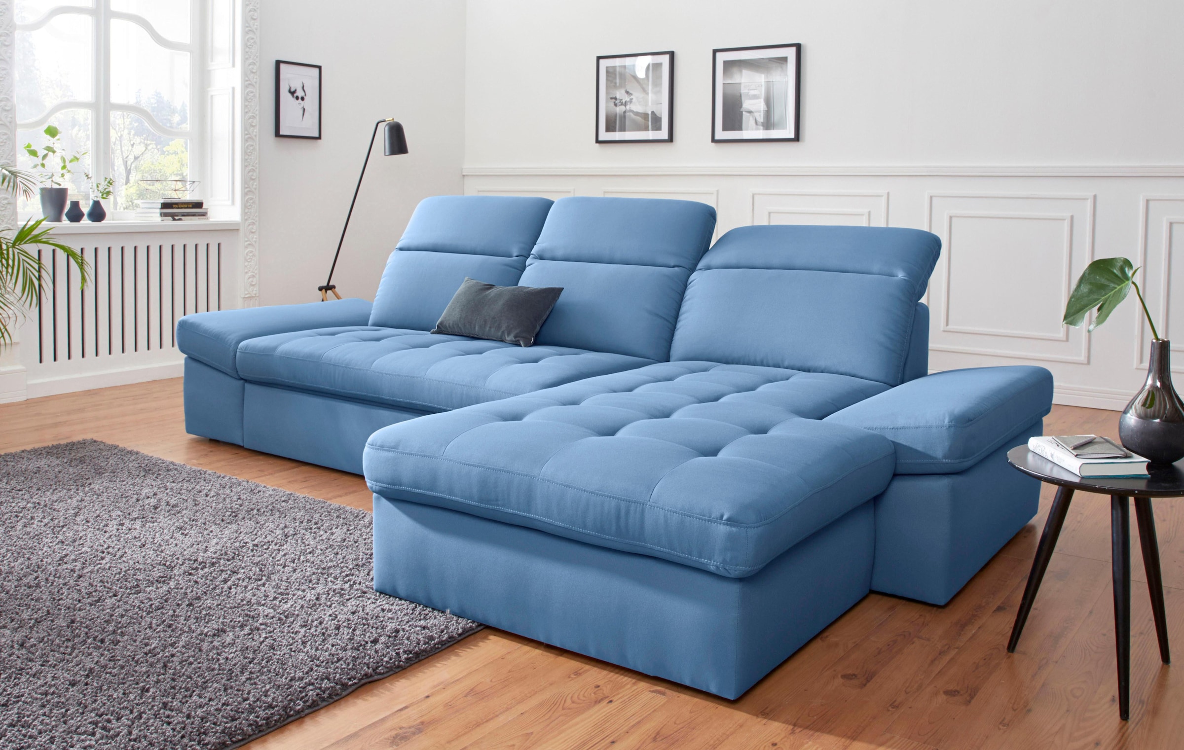 sit&more Ecksofa »Stardust L-Form«, wahlweise mit Bettfunktion und Bettkasten