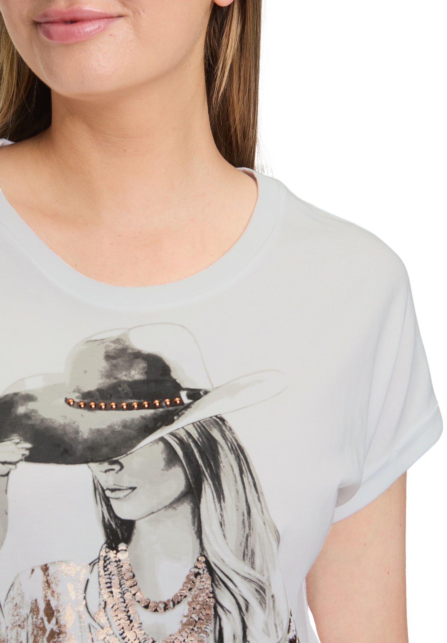 Betty Barclay Kurzarmshirt »Betty Barclay Casual-Shirt mit Ärmelaufschlag«, (1 tlg.)