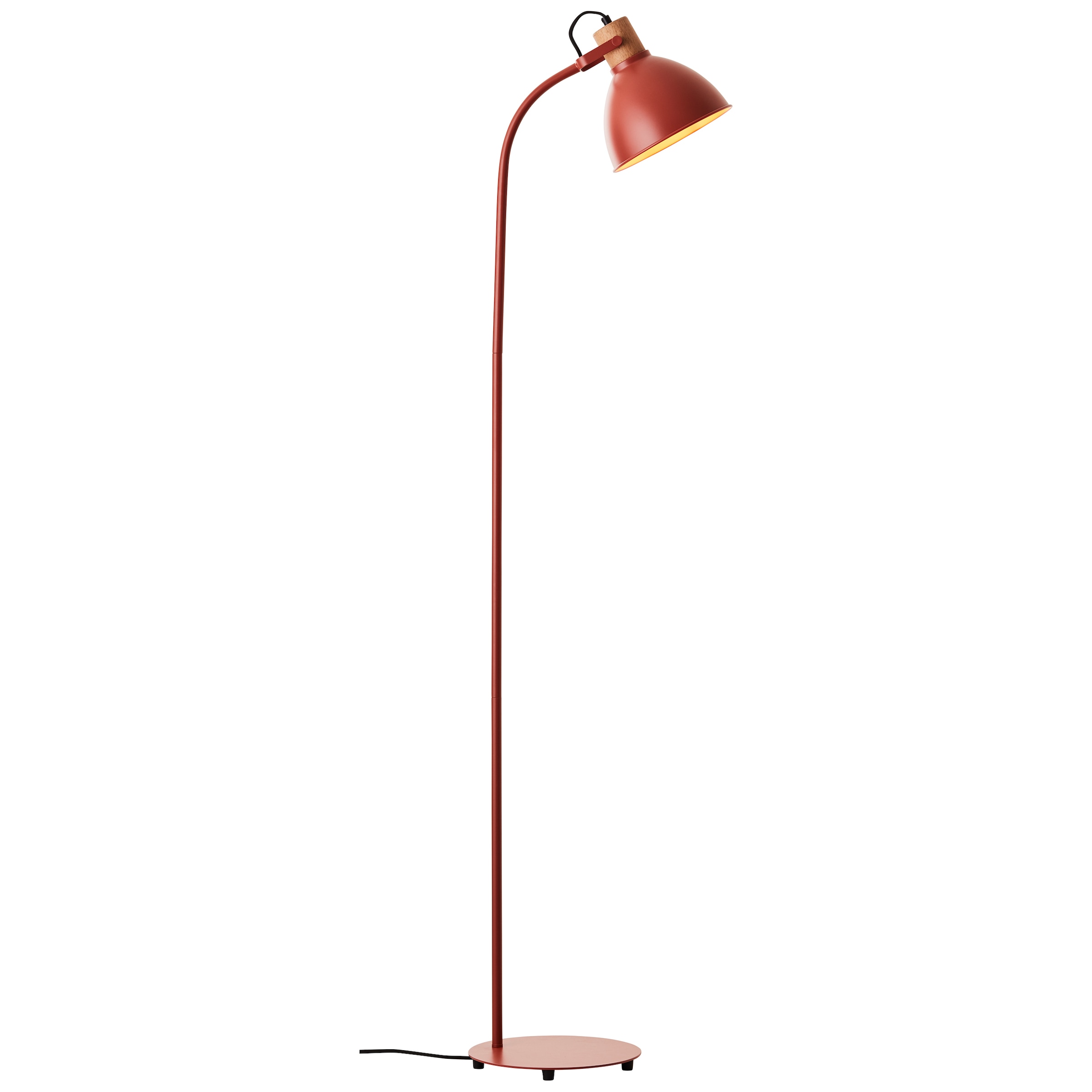Metall/Holz, Stehlampe flammig-flammig, | Höhe Brilliant »Erena«, E27, rot cm, BAUR 1 150