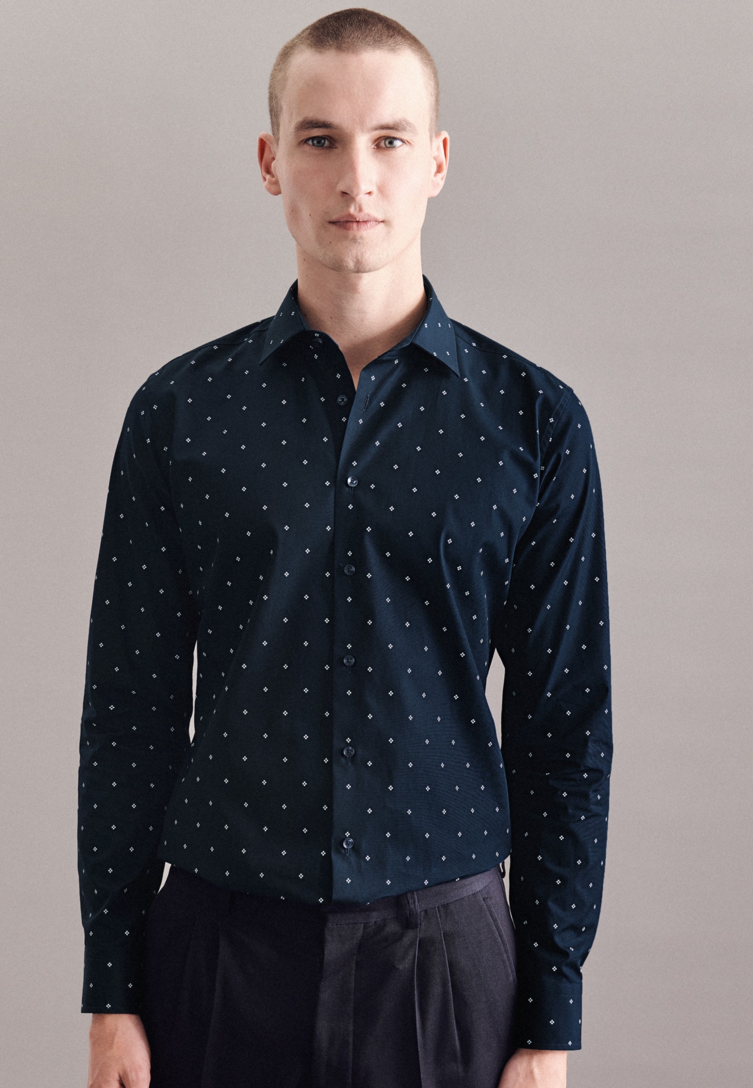 seidensticker Businesshemd "X-Slim" X-Slim 1/1 Kentkragen Druck günstig online kaufen